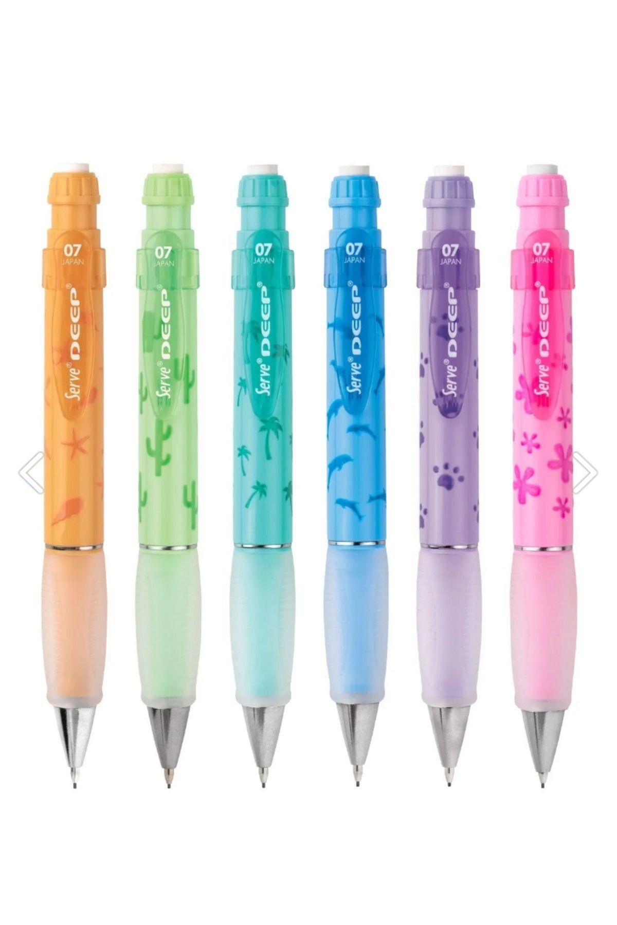 Deep 0.7mm Versatil Kalem Pastel Doğa Serisi 6'lI