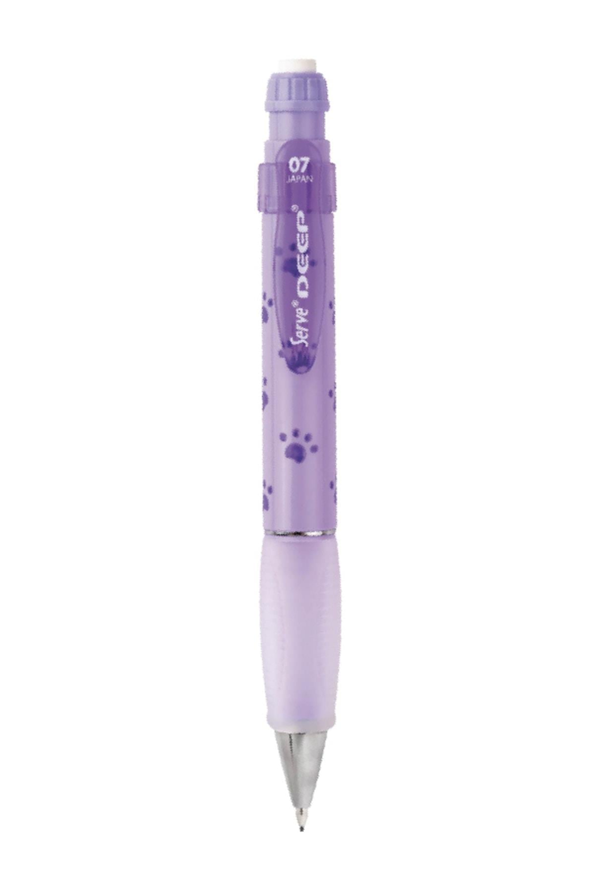 Deep 0.7 Mm Desenli Versatil Kalem Pastel Lila Köpek Patisi
