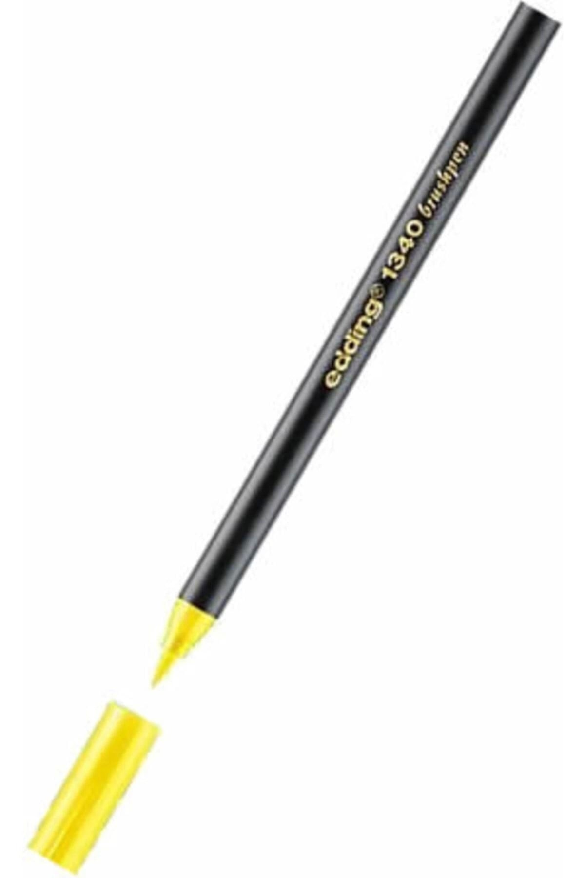 Eddıng E-1340 Sarı Fırça Uçlu Kalem