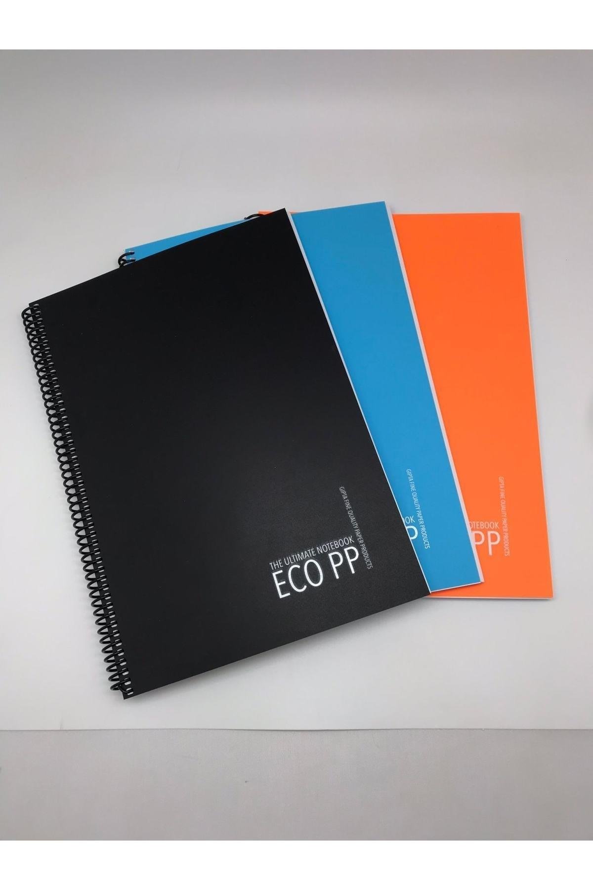 Eko Pp Spiralli Pp Kapak Defter A4 120 Yaprak Kareli 3'lü