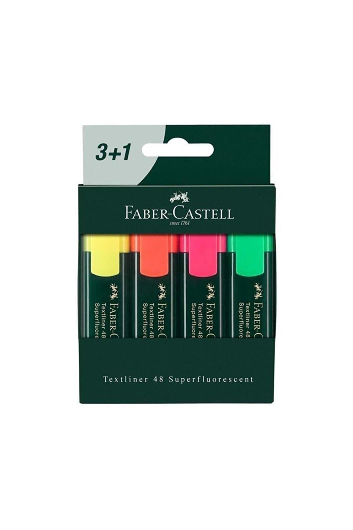 Faber-castell Textliner Fosforlu Kalem 3+1