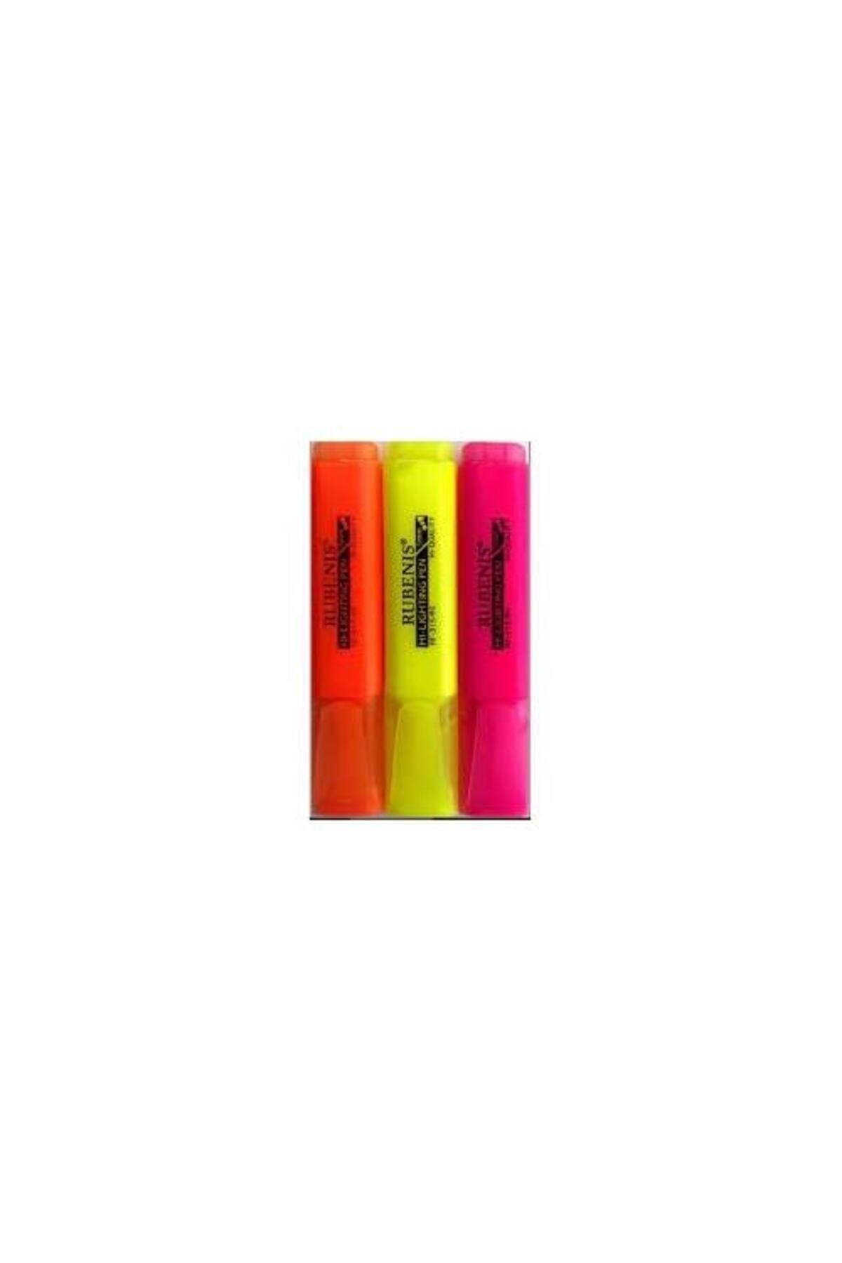Fosforlu Kalem Neon Renk Mini 3 Lü 1903