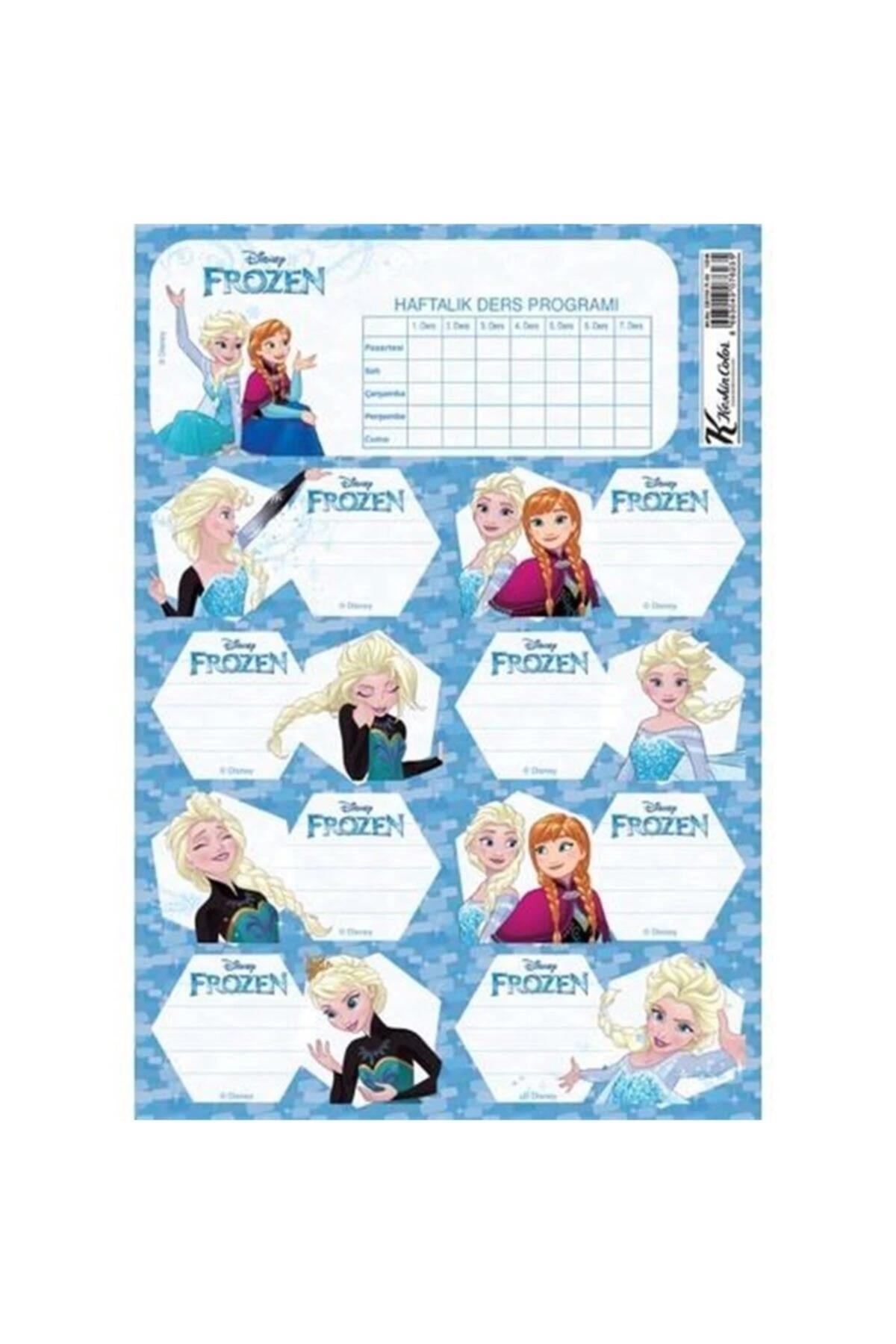 Frozen Ders Programı Üçlü Öğrenci Etiketi 220130-92