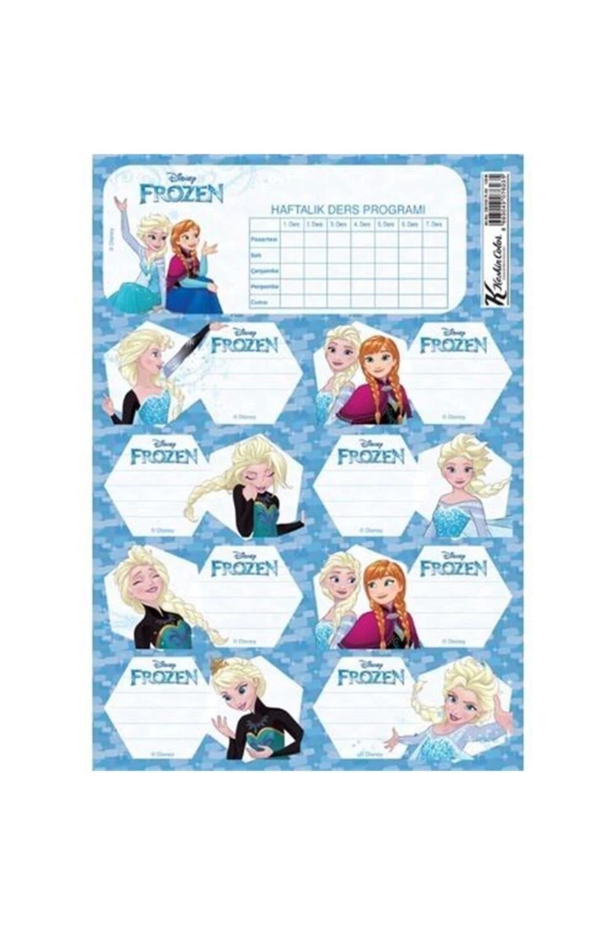 Frozen Ders Programı Üçlü Öğrenci Etiketi 220130-92