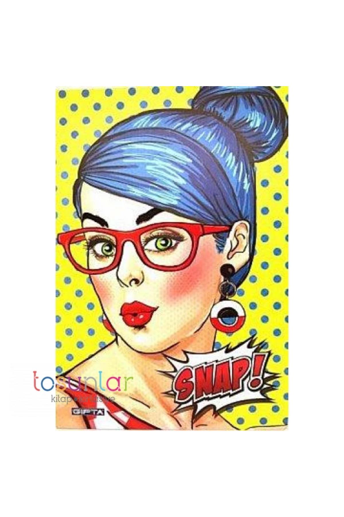 GIPTA SNAP KARTON KAPAK DEFTER A4 KARELİ 60 YAPRAK (2703)