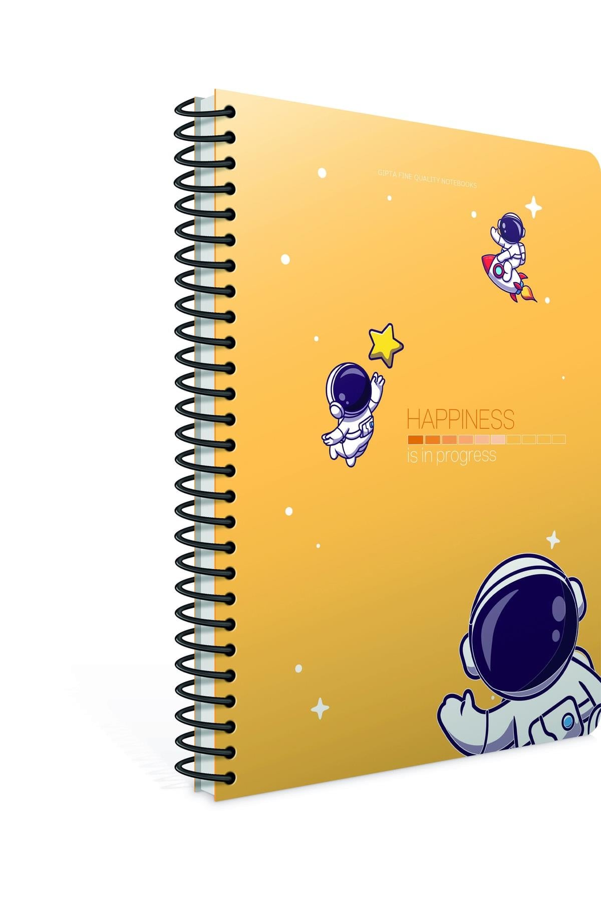 Happiness Spiralli Karton Kapak Defter A4 80 Yaprak Kareli (4 Lü Paket) 5802