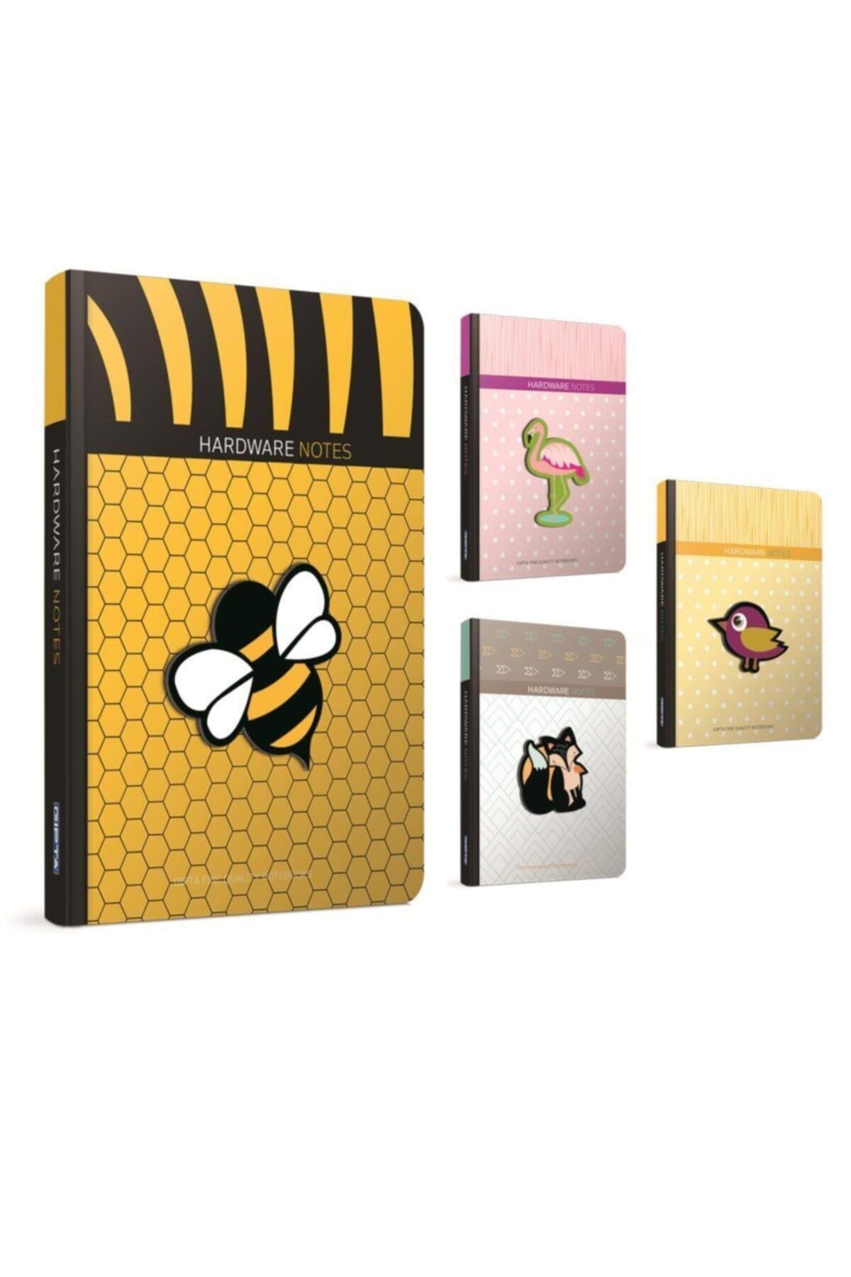 Hardware Notes Ip Dikişli Sert Kapak Not Defteri 13x21cm 120 Yaprak Çizgili (3 Lü Paket) 4629