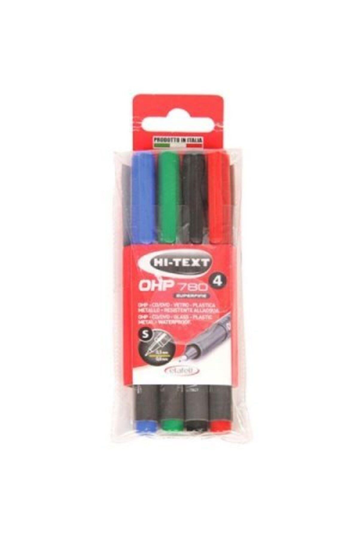 Hi-text Asetat Kalemi Permanent S Seri 4 Renk 780s4pvc