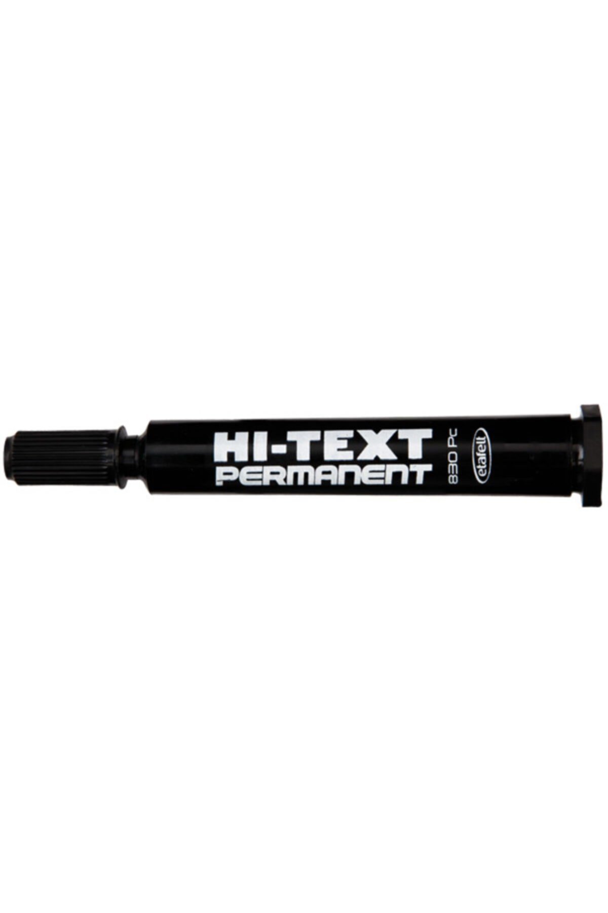 Hitext Markör Kalem Kesik Uç Siyah 12 Li 830-pcs (1 Paket 12 Adet)