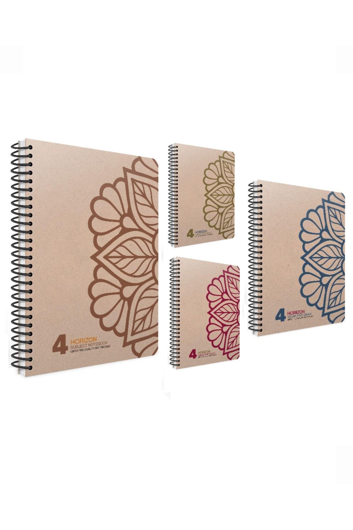 Horızon Spiralli Sert Kapak Defter 17x24 120 Yaprak Kareli