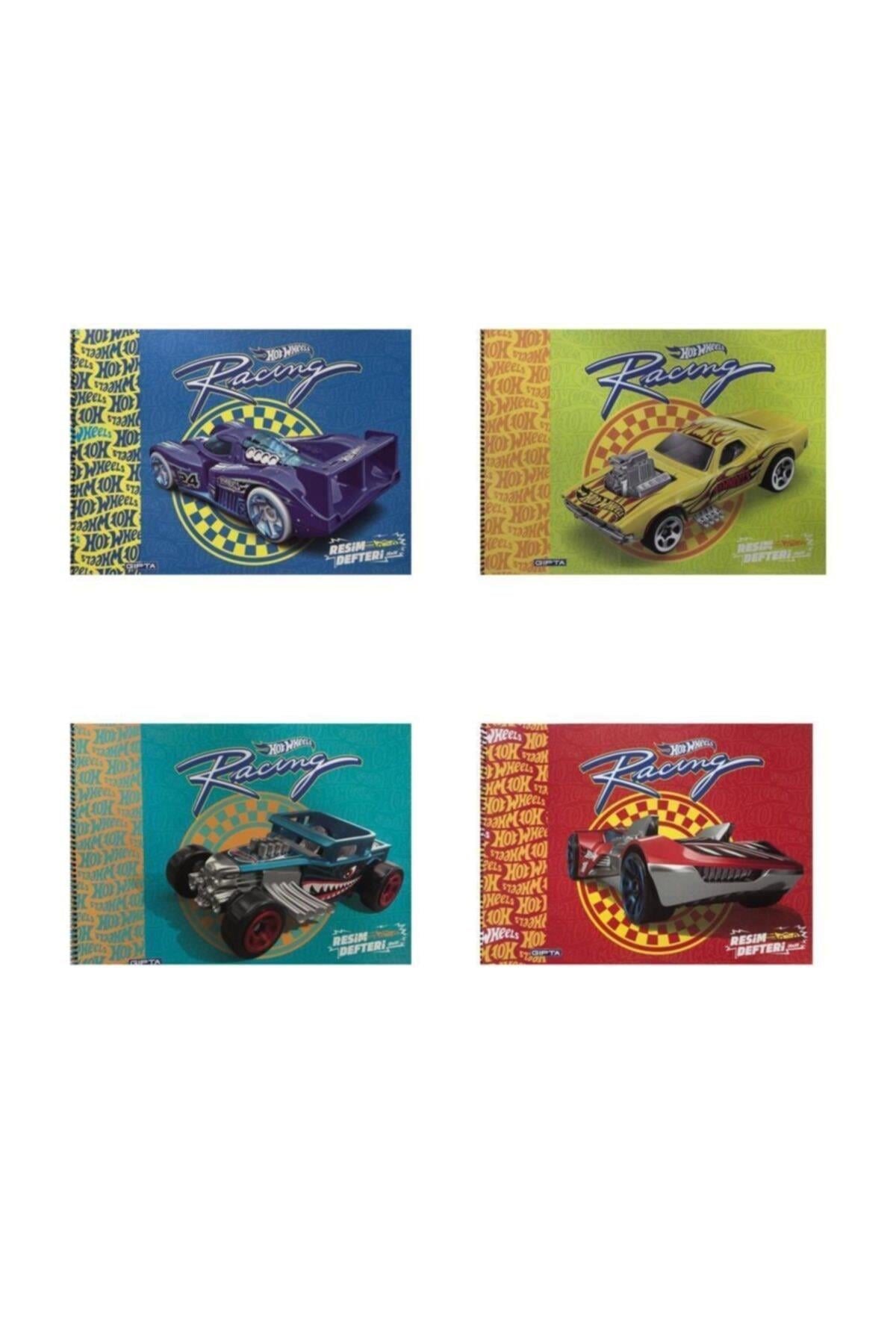 Hot Wheels Resim Defteri 15yp 5437 4'lü
