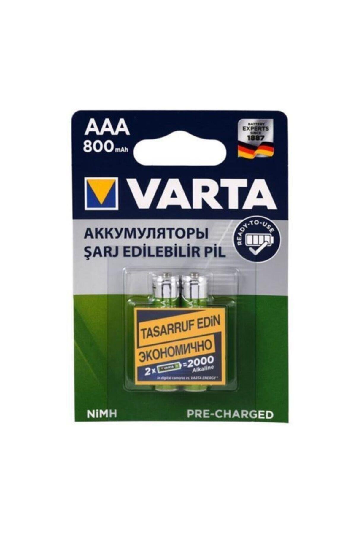 Ince Şarjlı Pil 800 Mah 2'li