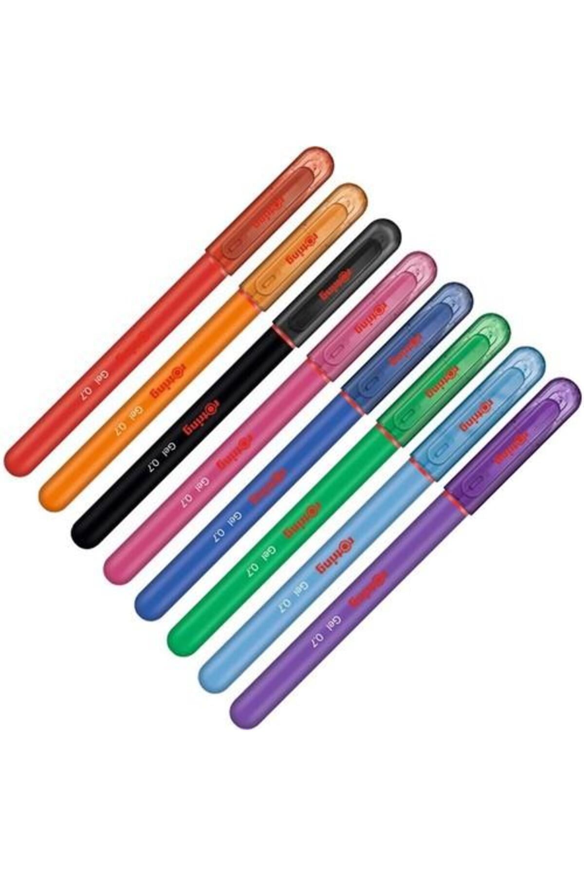Jel Roller Kalem Seti 0.7 mm 8 Renk Karışık