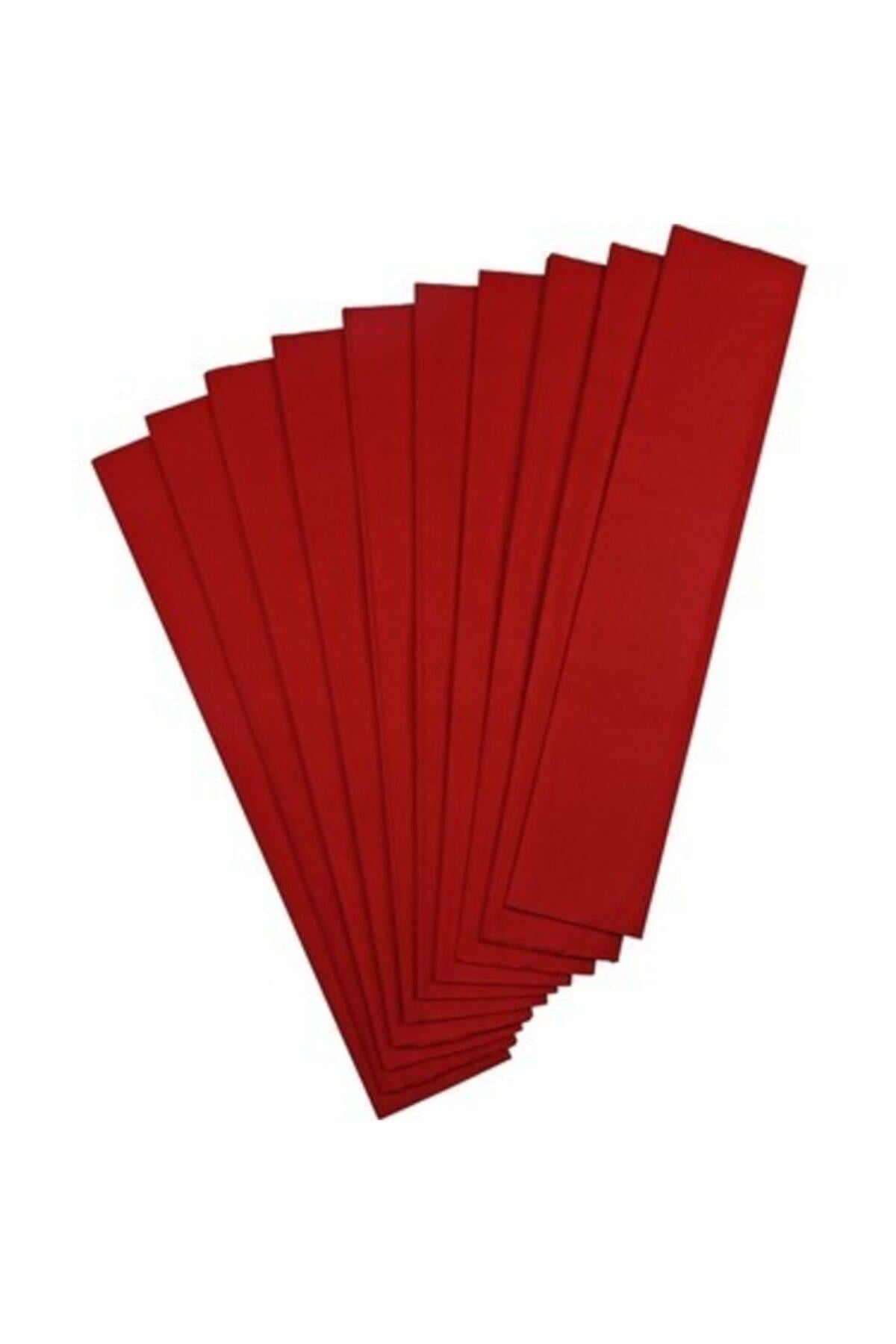 Kırmızı Krapon Kağıdı.50x200 Cm. 10 Adet
