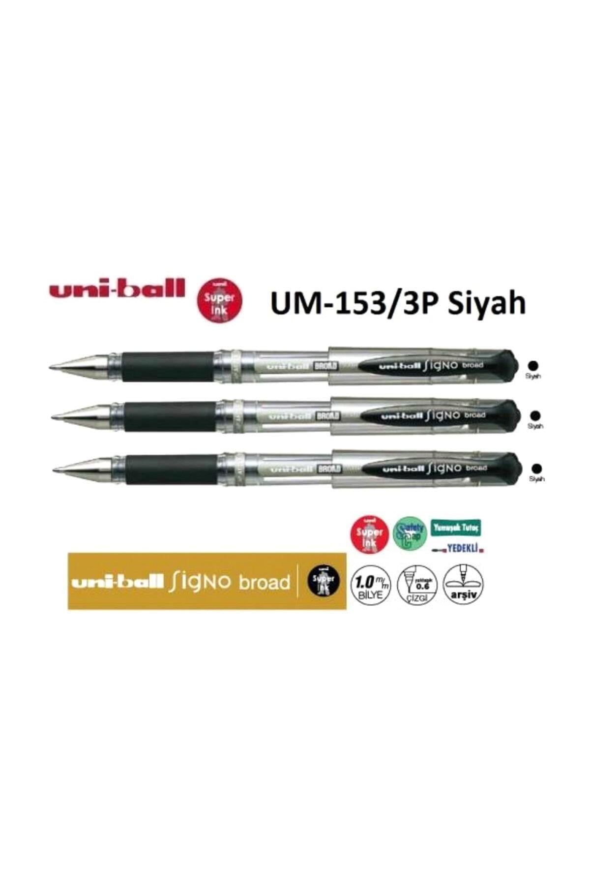 L Signo Broad ( 1.0 ) Imza Kalemi Üçlü Siyah