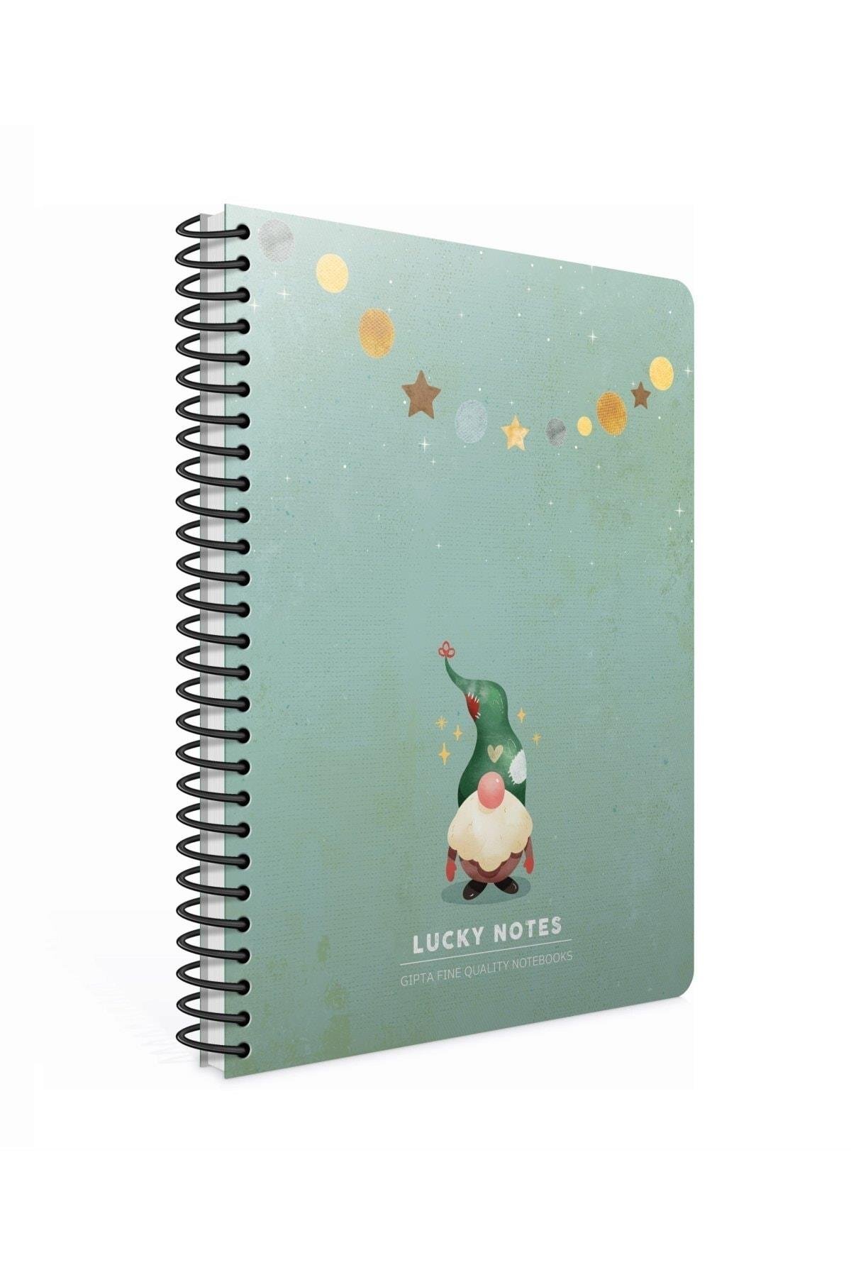 Lucky Notes Spiralli Karton Kapak A4 80 Yaprak Kareli Defter