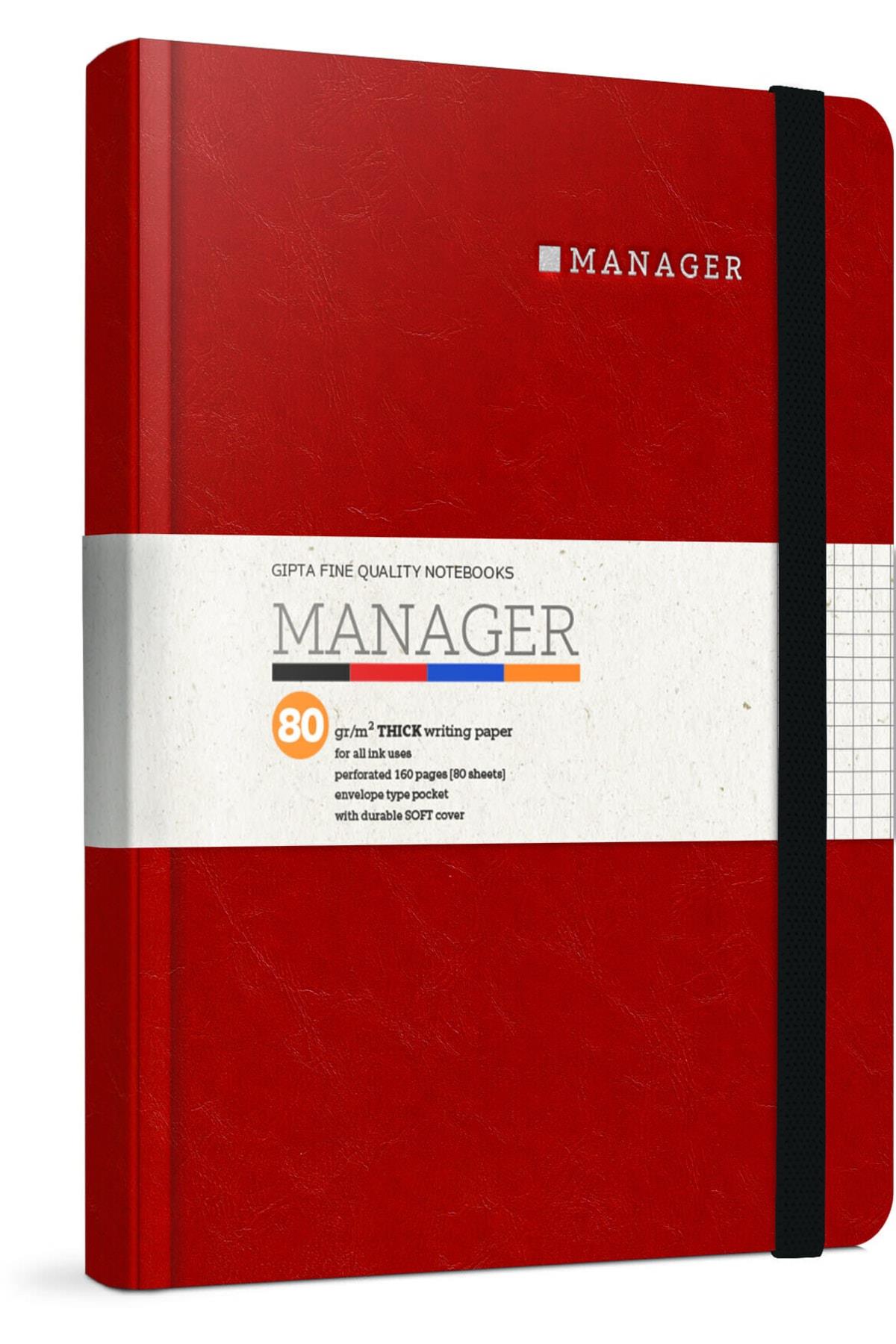 Manager Ip Dikişli Yumuşak Sert Kapak Not Defteri A5 80 Yaprak Çizgili (4 Lü Paket) 5741
