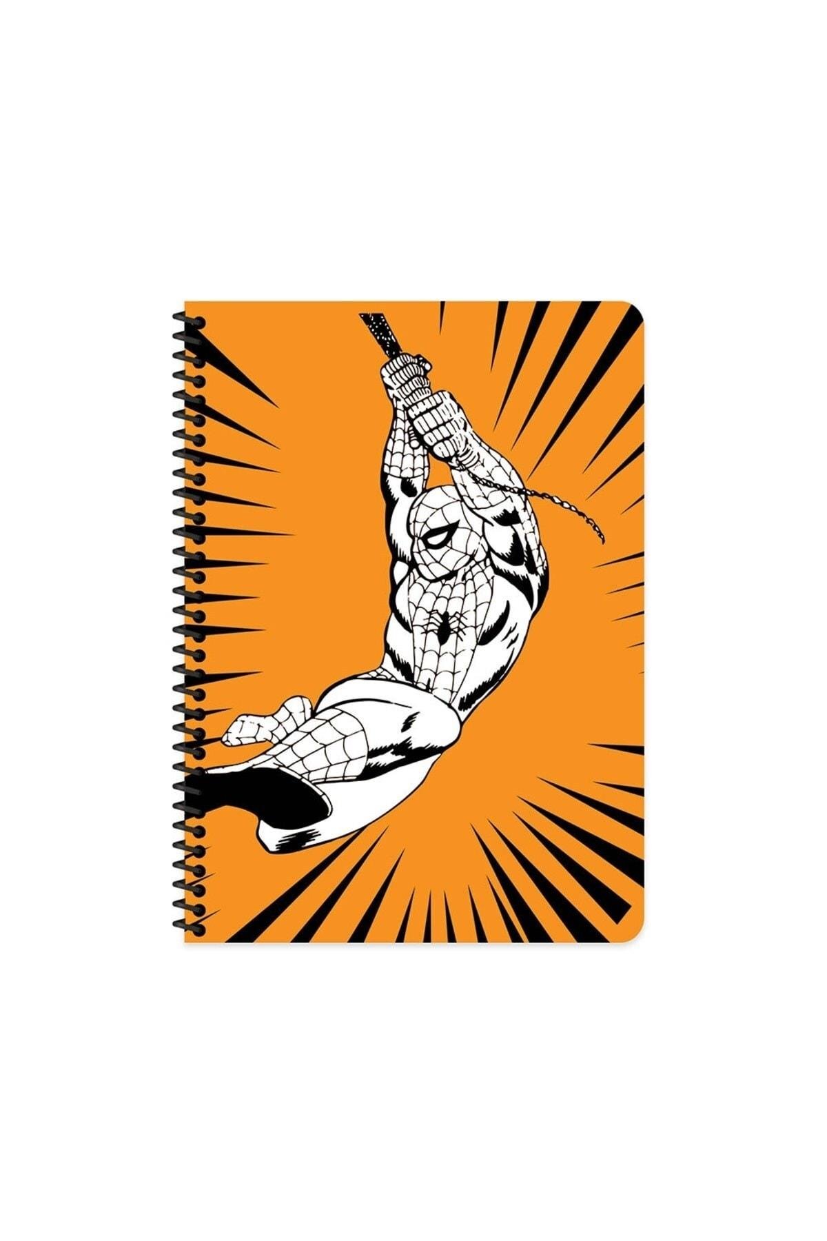 Marvel Seri2 16,5 x 22,5 80 Yp. Kareli Karton Kapak Spiralli Defter