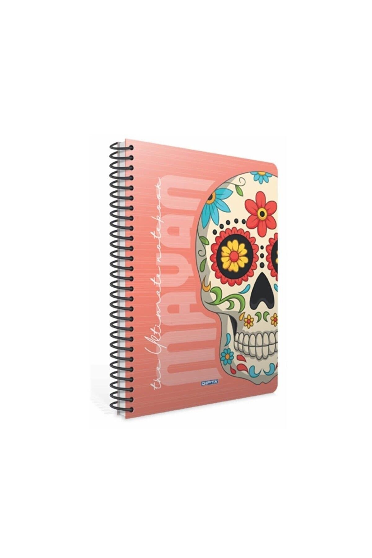 Mayan Spiral Karton Kapak Defter (a4) 100 Yaprak ( Kareli )