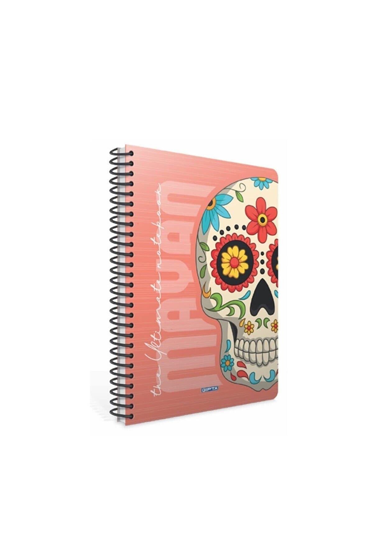 Mayan Spiral Karton Kapak Defter (a4) 80 Yaprak ( Kareli )