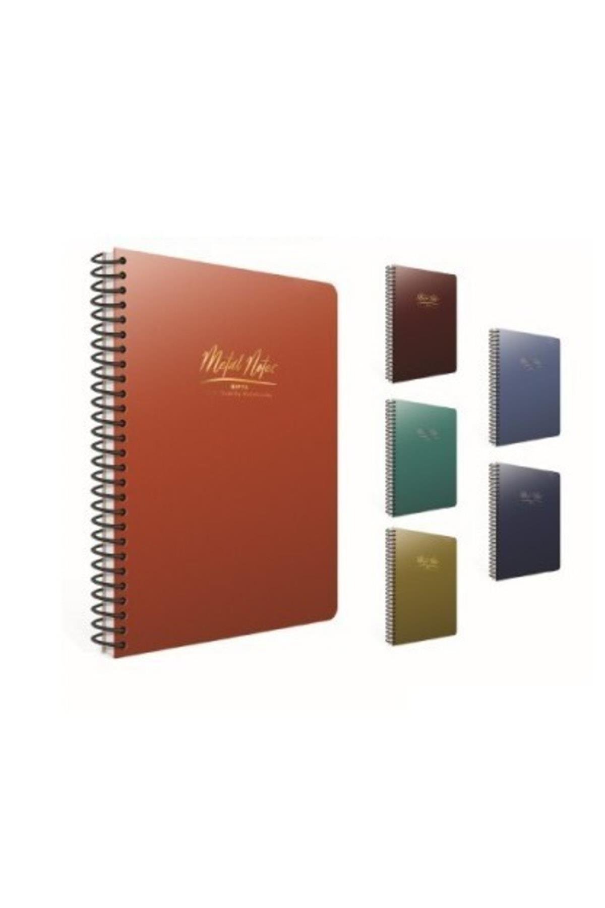 Metal Notes 17x24 80 Yaprak Çizgisiz Defter 4 Renk Set