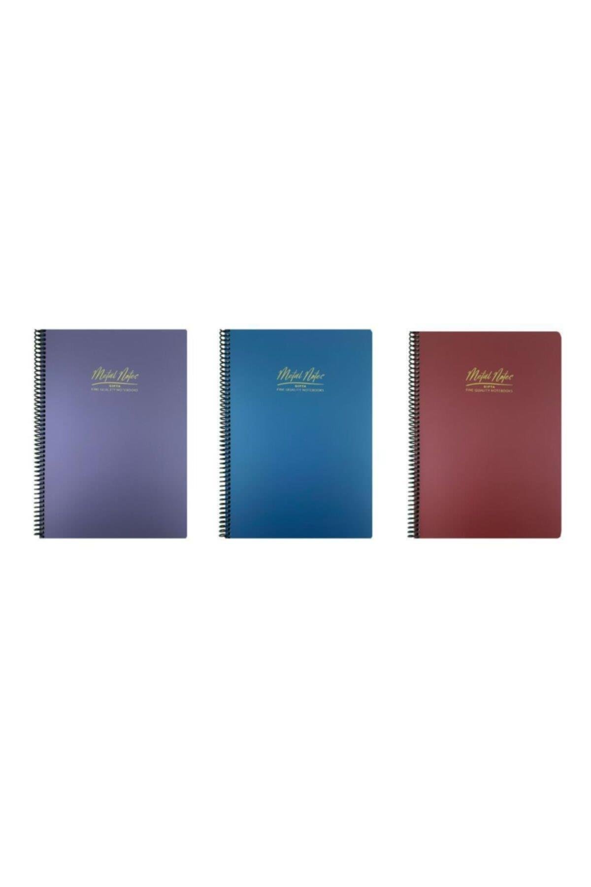 Metal Notes A4 Spiralli Defter Pp Kapak 80 Yaprak 2 Kareli + 1 Çizgili