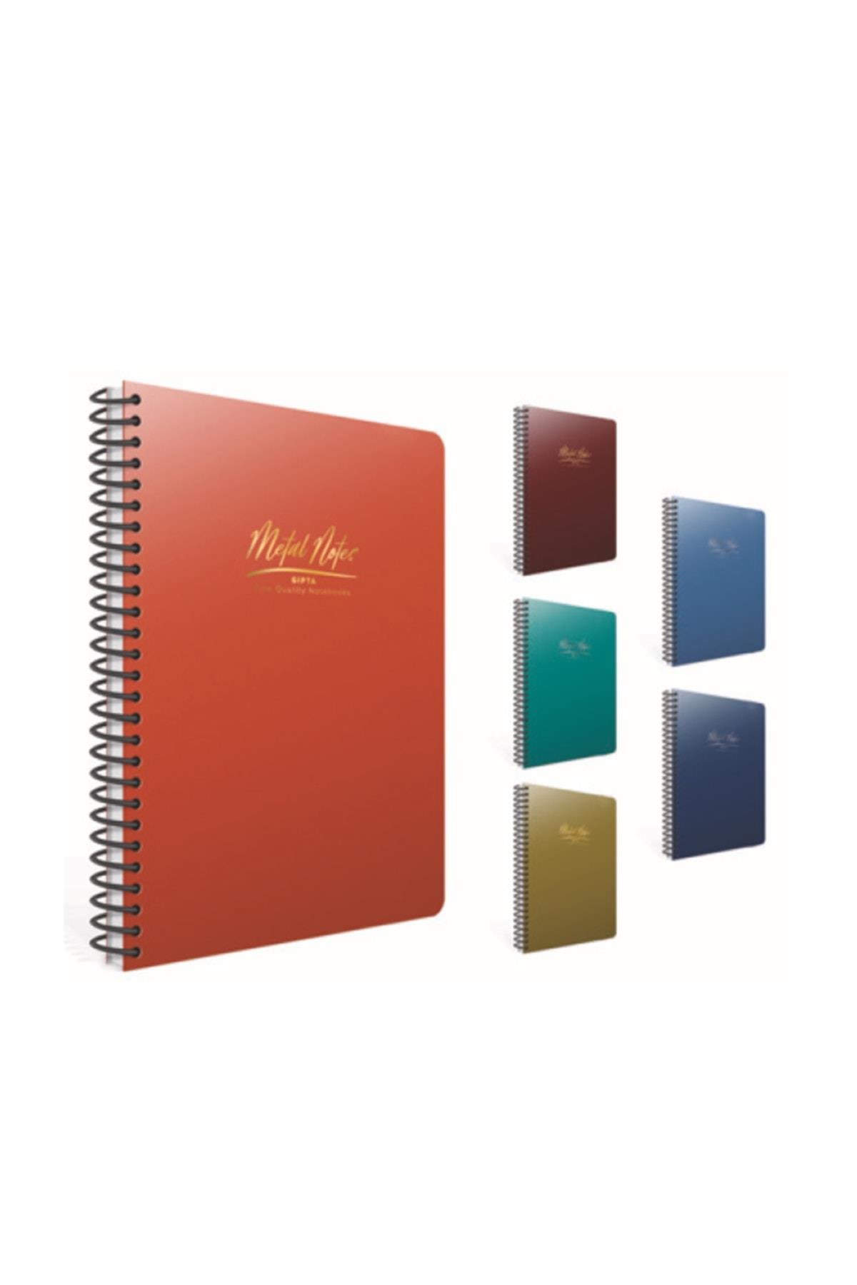 Metal Notes A4 Spiralli Pp Plastik Kapak Defter 80 Yaprak Kareli (4 Lü Paket)