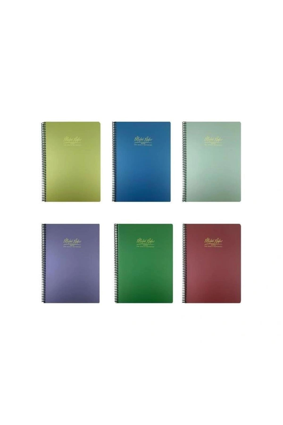 Metal Notes Spiralli Pp Kapak 17x24 80yp. Çizgili Defter