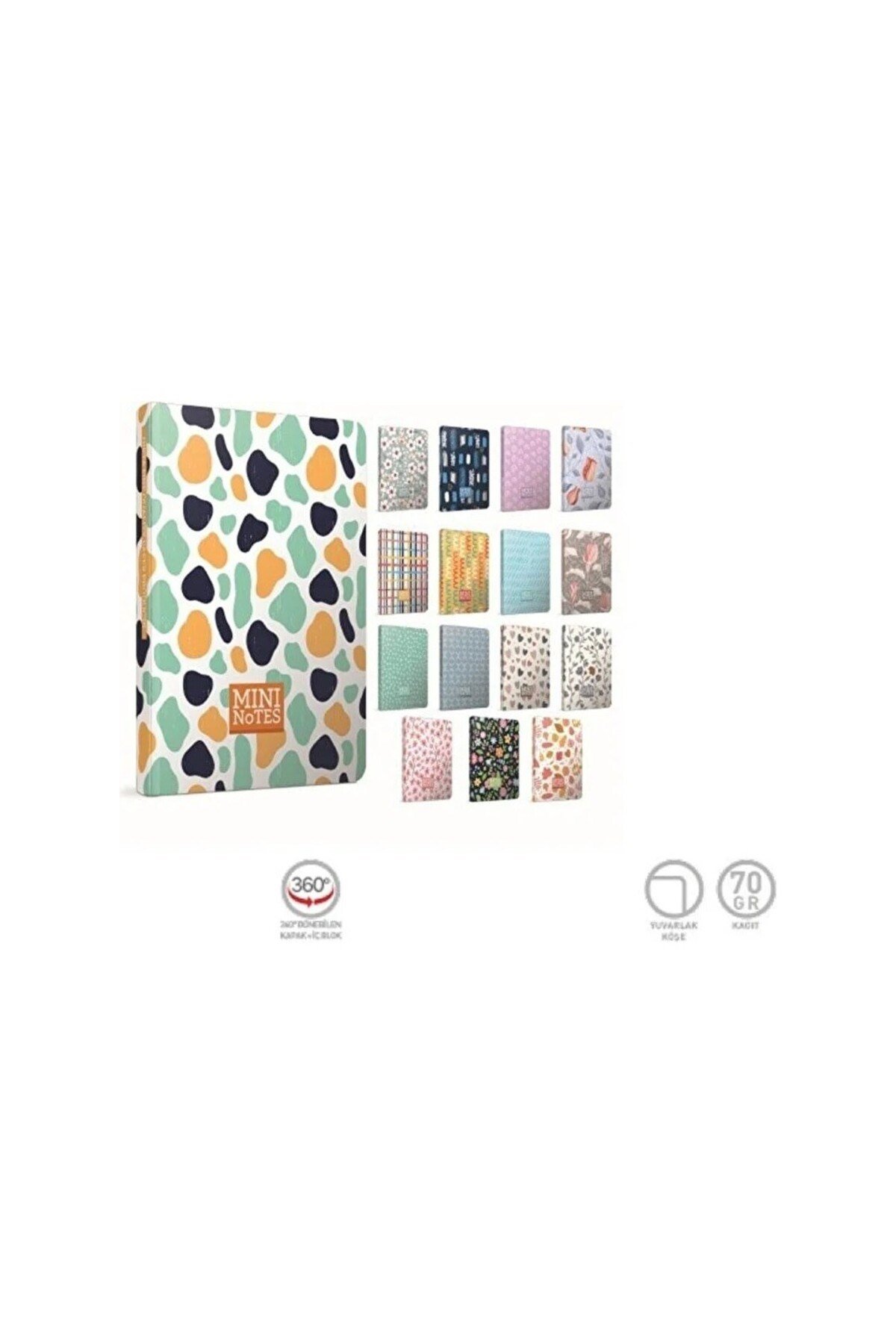 Mini Notes A7 (mini Boy) 80 Yaprak Çizgili 1 adet