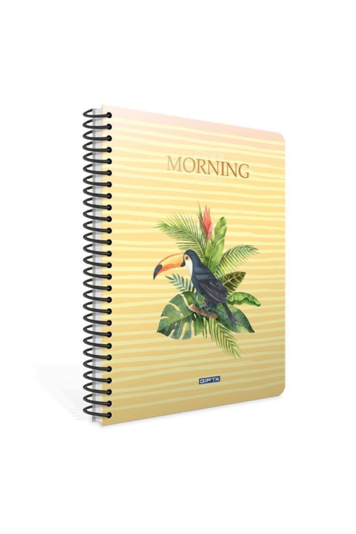Mornıng Spiralli Karton Kapak Defter A4 80yp Kareli