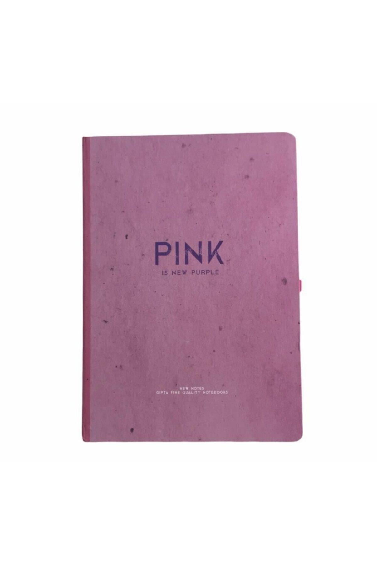 New Notes Pink Is New Purple Ciltli Sert Kapak 120 Yaprak 17x24 Çizgili Defter