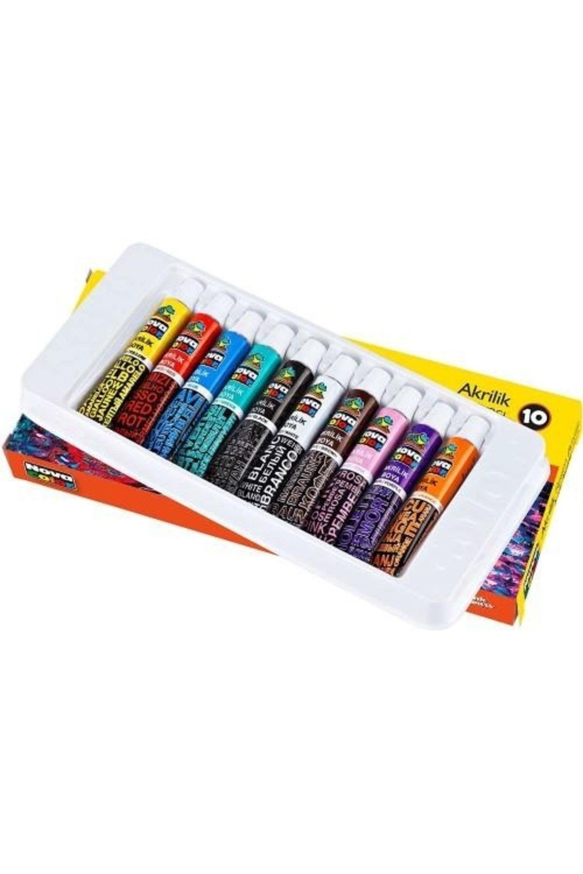 Novacolor Nc-287 Akrilik Boya 10 Lu Takım Tup 7 Gr