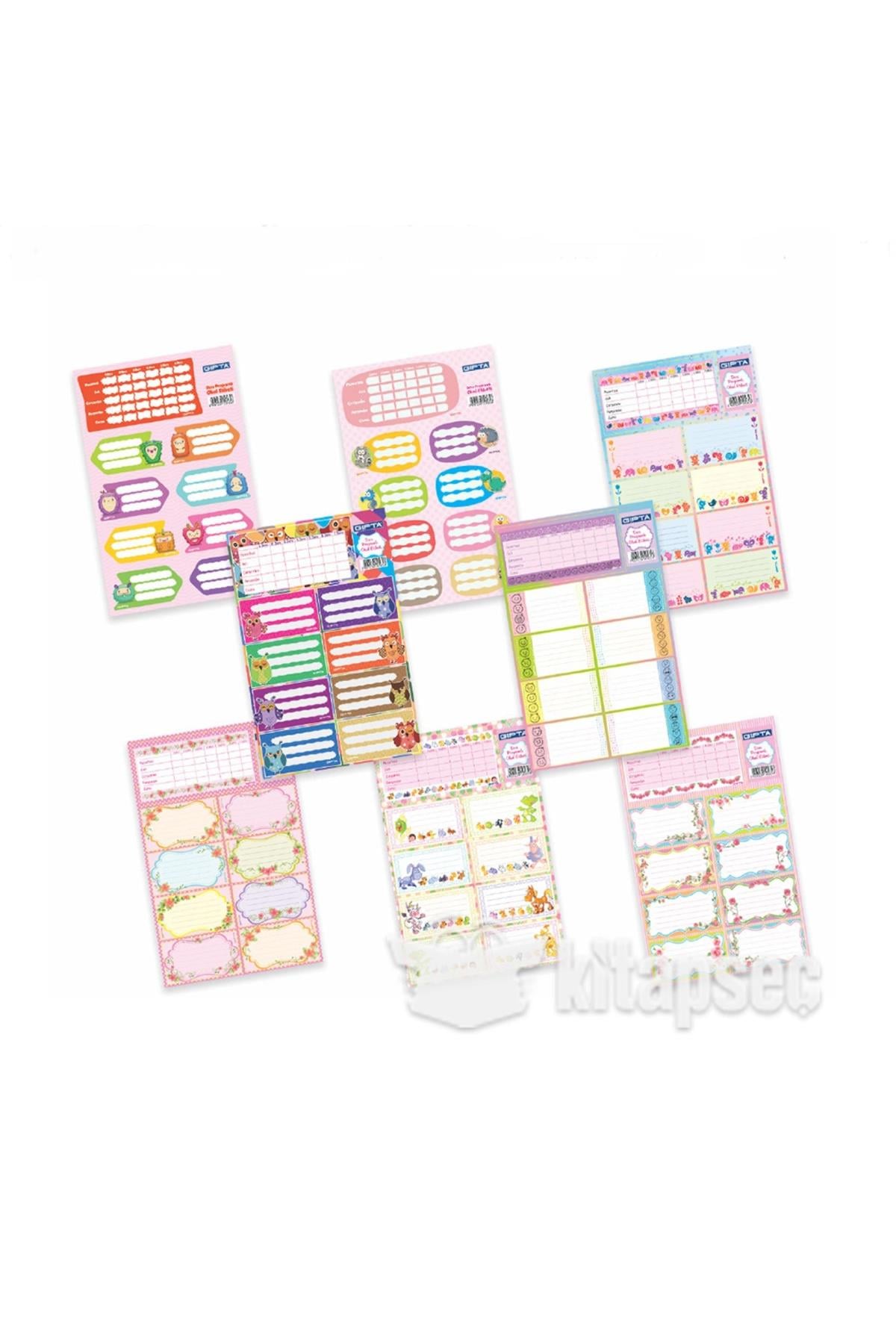 Okul Etiketi Gırls Ders Programlı 16x24 3 Yp