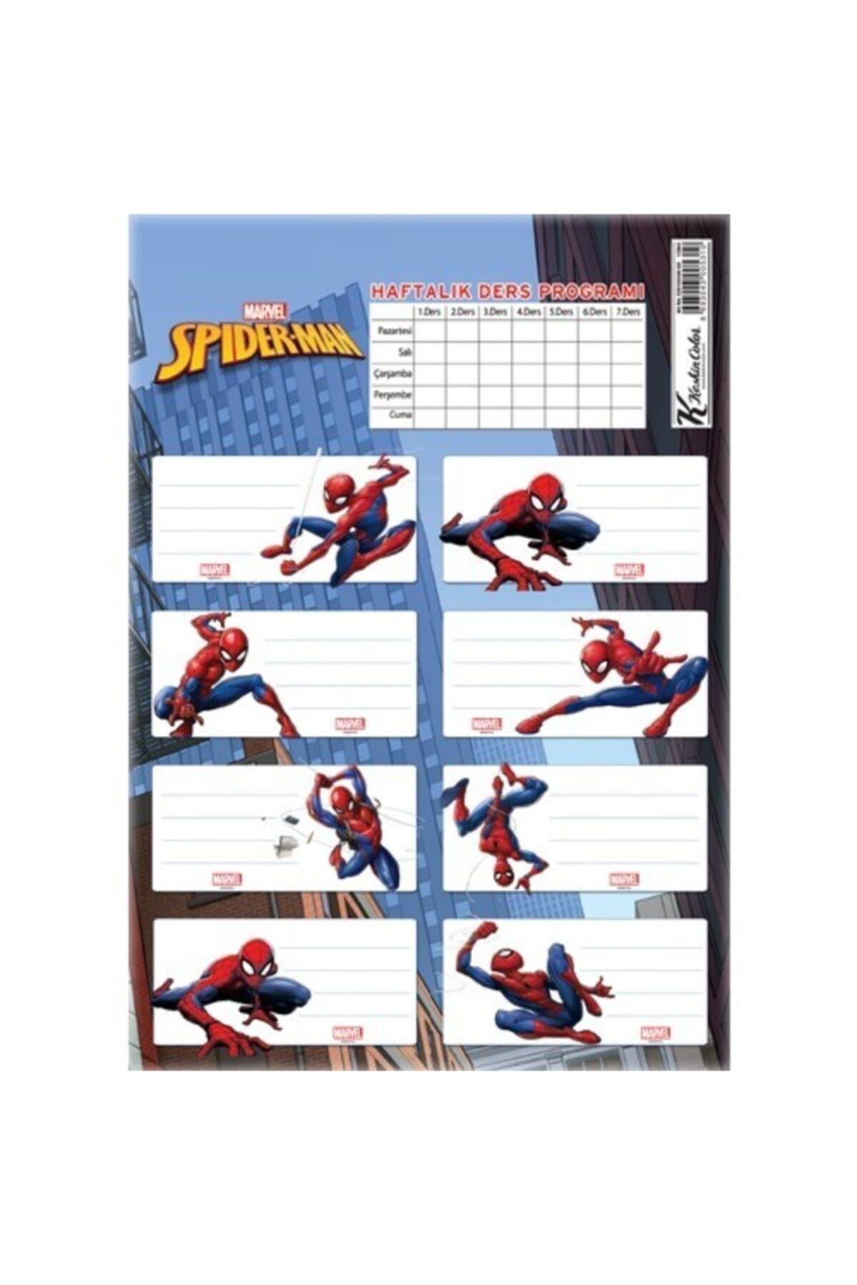 Okul Etiketi Spiderman Ders Proğramlı 3 Yaprak 2201306