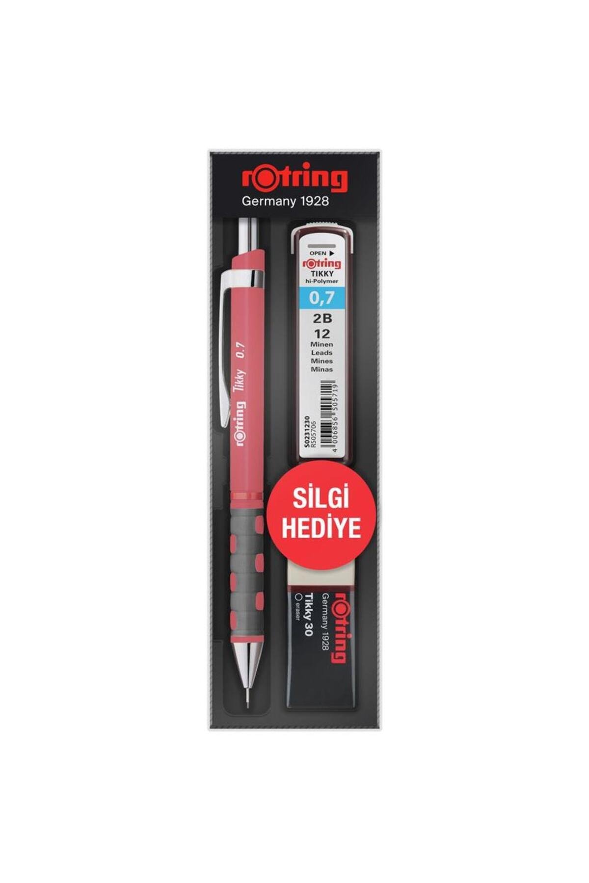 Okul Seti Tıkky Min Silgi 3 LÜ 0.7 MM Gül Kuru RO-KK07-07-GUL