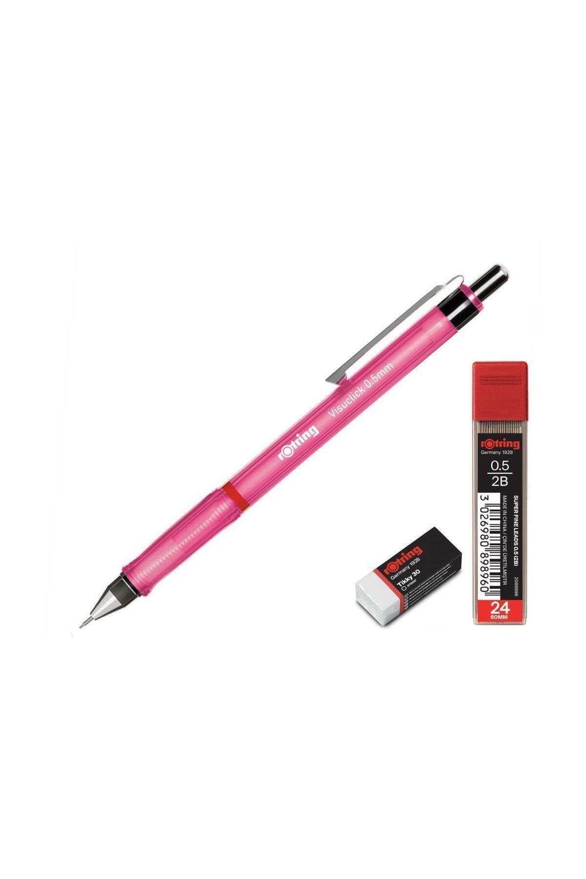Okul Seti Visuclick Versatil Min Silgi 0.5 Mm Pembe