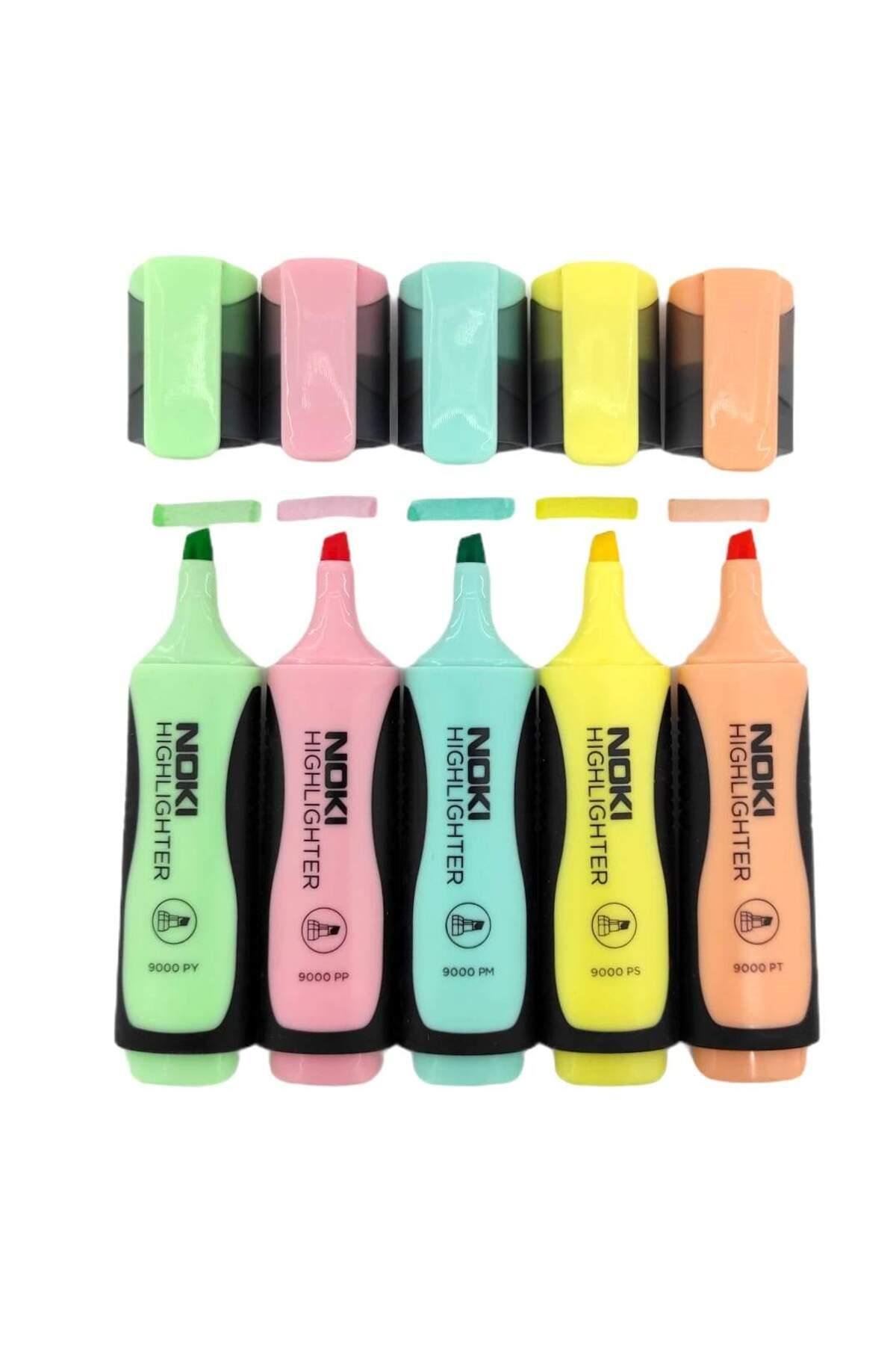 Pastel Fosforlu Kalem 5'li Pvc 9000p5pvc