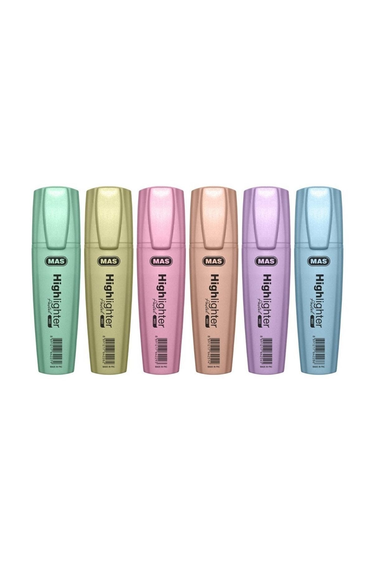Pastel Fosforlu Kalem Seti - 6 Renk