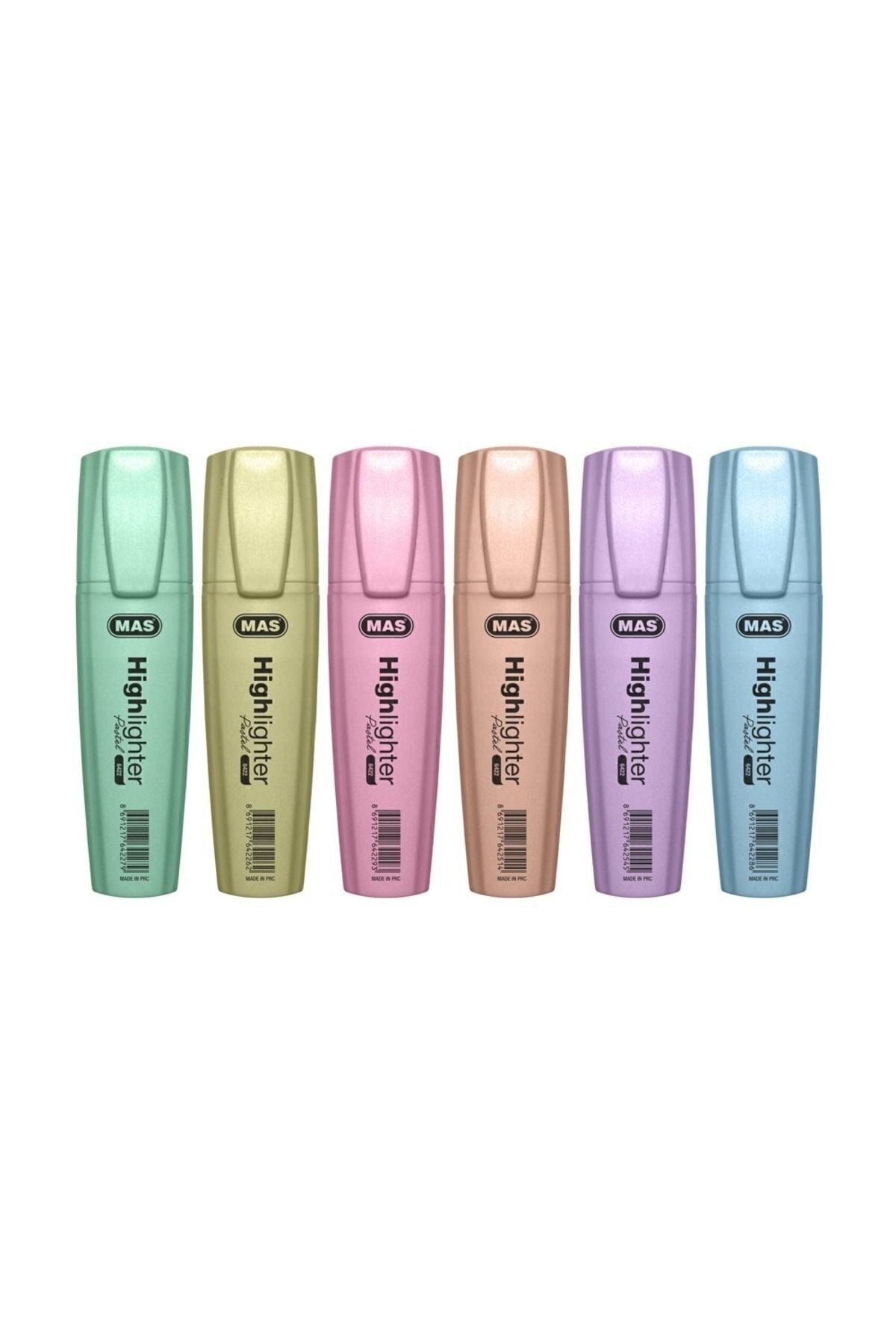 Pastel Fosforlu Kalem Seti - 6 Renk