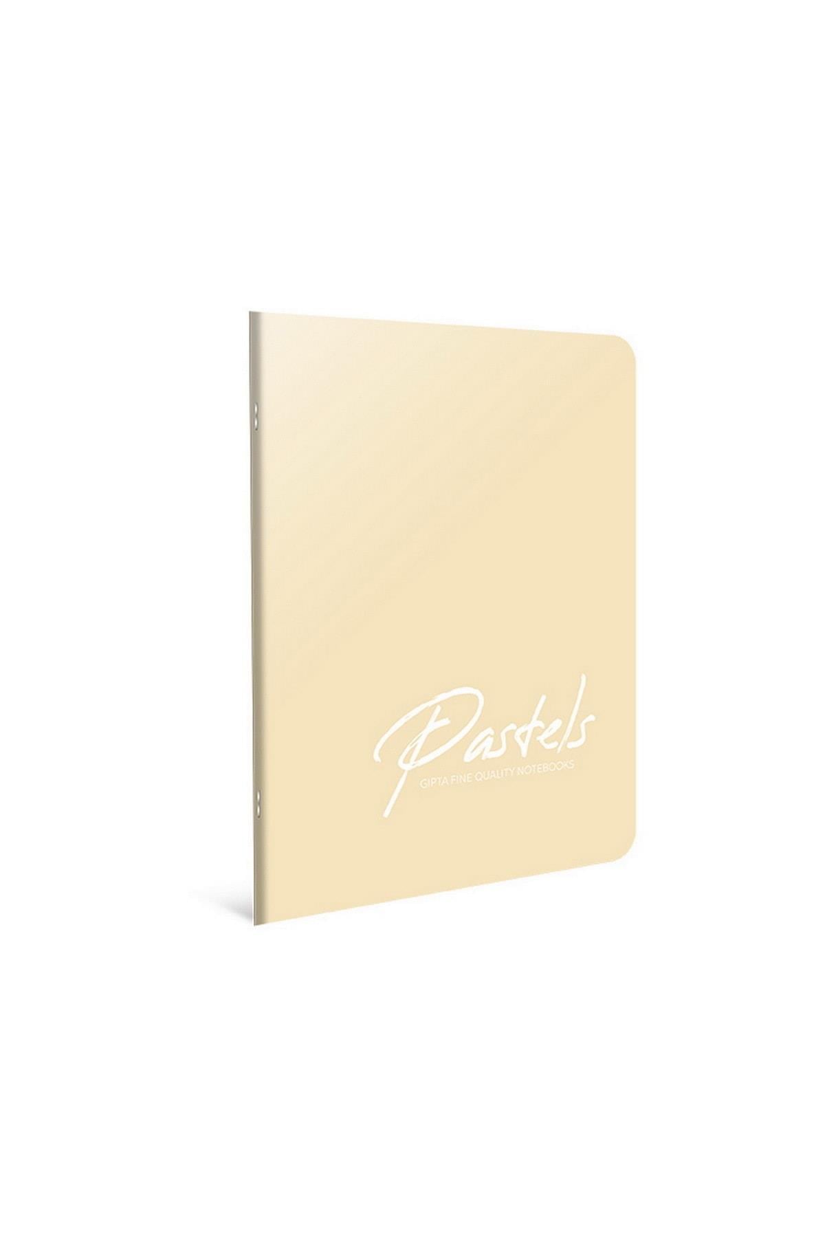 Pastels A4 100 Yaprak Tel Dikişli Plastik Kapak Defter (4120) Çizgili Ten Rengi
