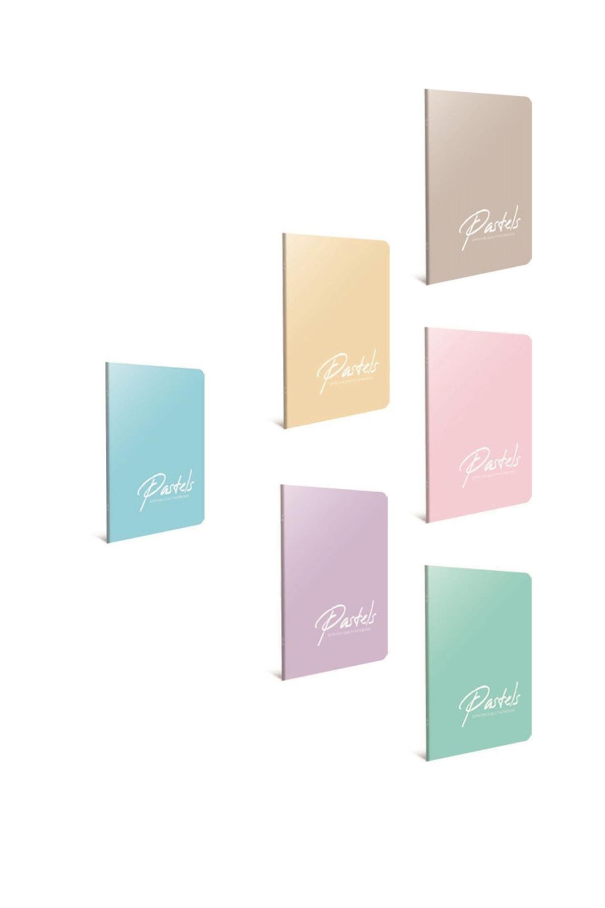 Pastels Dikiş Pp Kapak Defter A4 60 Yaprak Kare