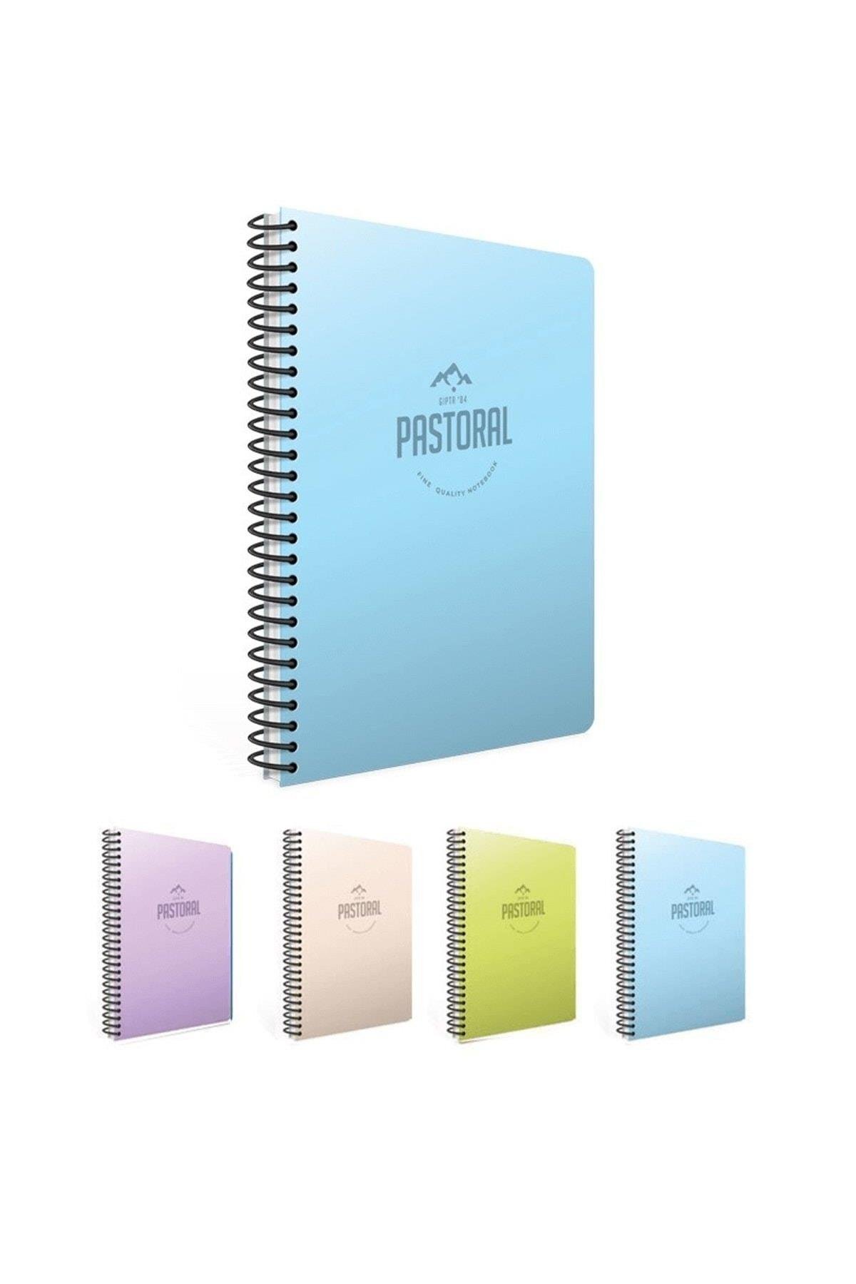 Pastoral 120 Yp. Kareli Sprialli Plastik Kapak Defter