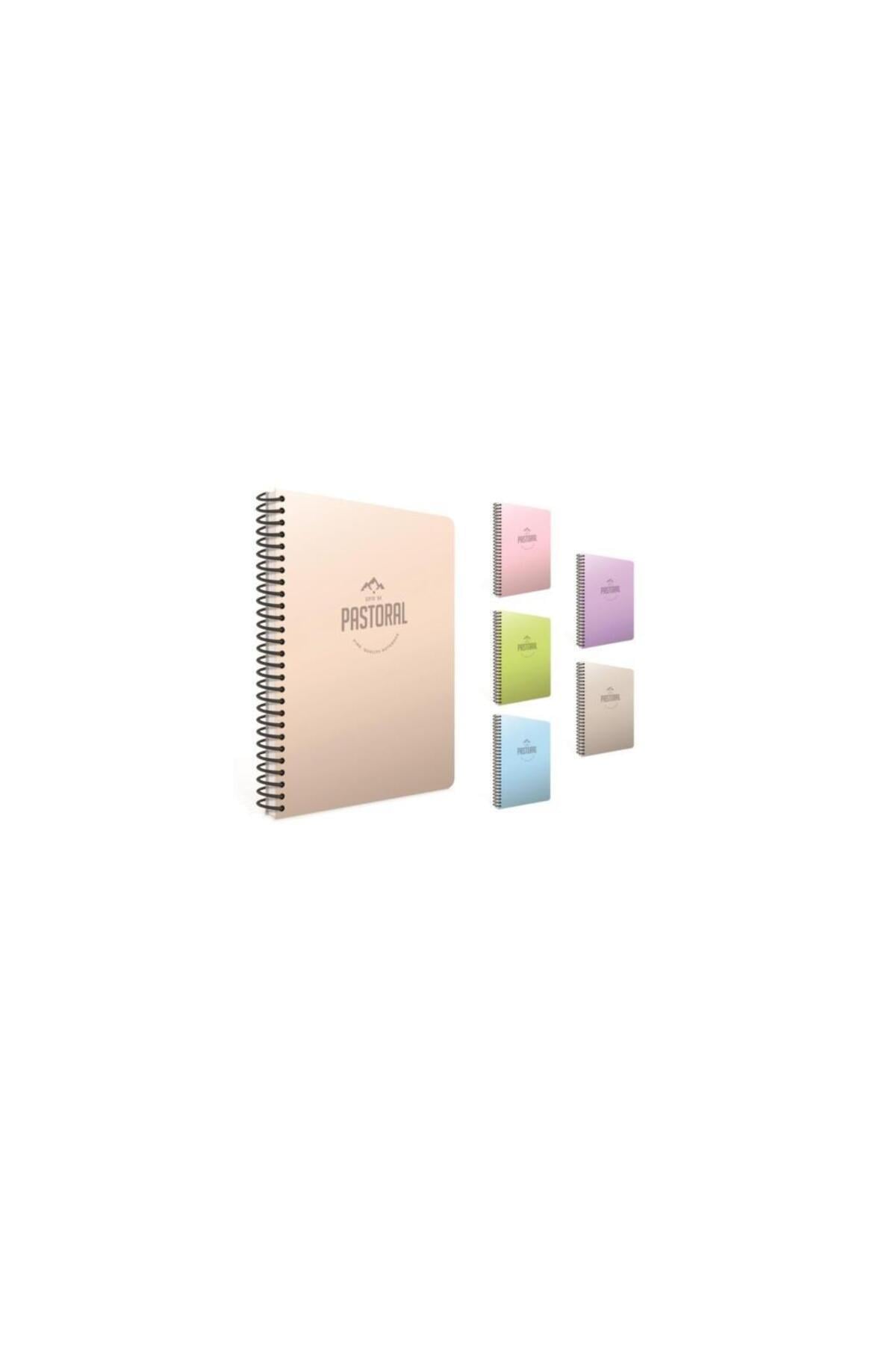 Pastoral 60 Yp. A4 Spiralli Pp. Kapak Defter Kareli (4 LÜ PAKET) 3234