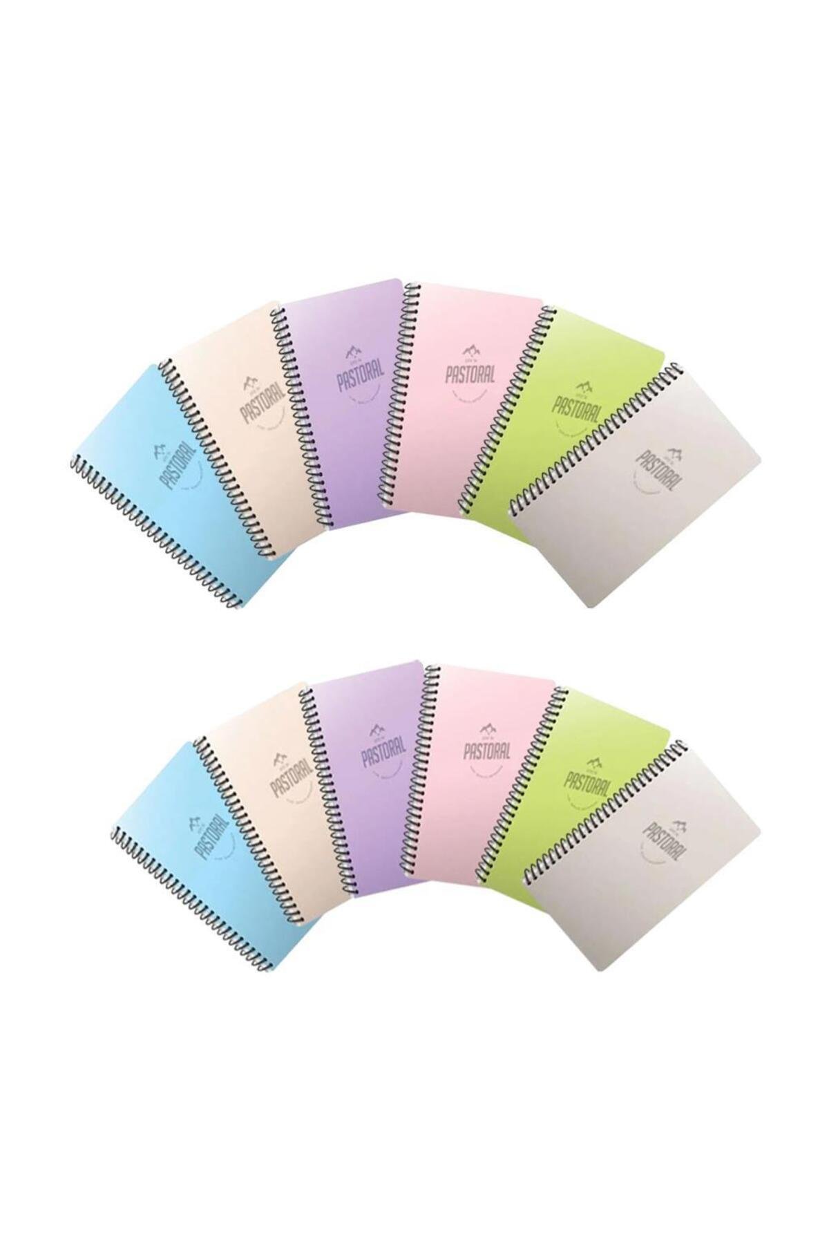 Pastoral 60 Yp. A4 Spiralli Pp. Kapak Defter Seti Çizgili 12'li
