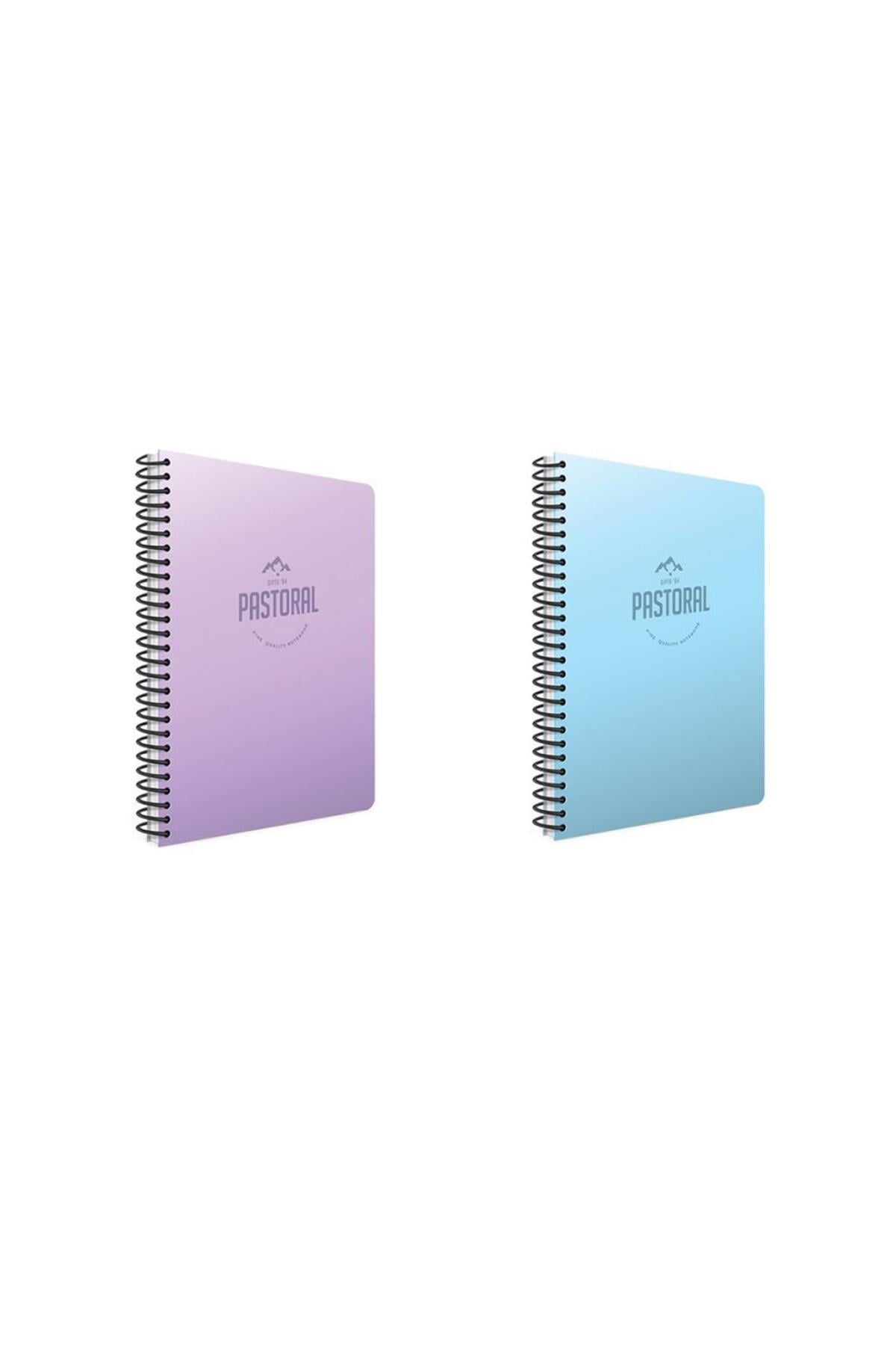 Pastoral 60 Yp. A4 Spiralli Pp. Kapak Defter Seti Çizgili 2'li