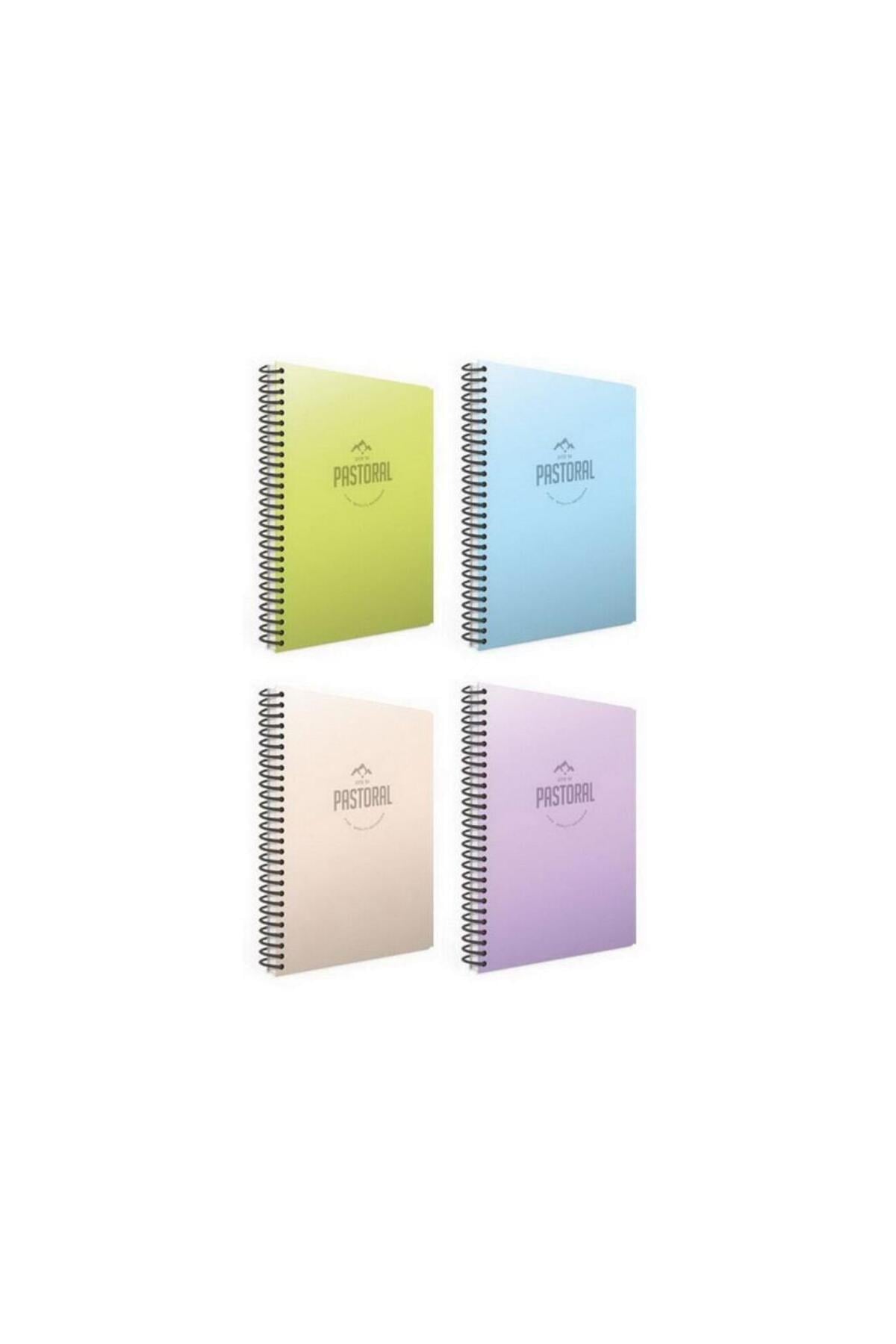 Pastoral 72 Yp. A4 Spiralli Pp. Kapak Defter 2 Kareli 2 Çizgili