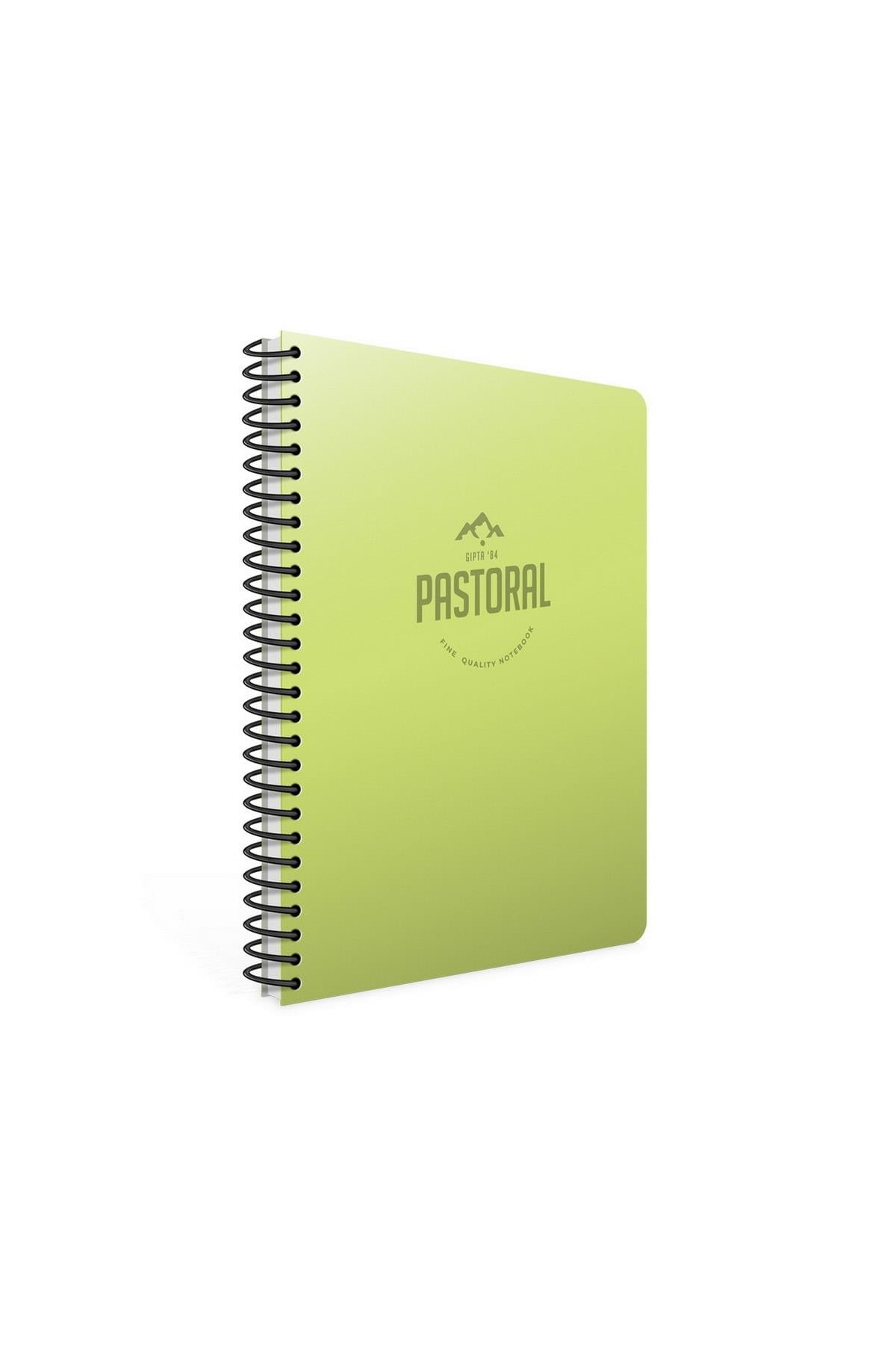 Pastoral A4 60 Yaprak Kareli Pp Kapak Spiralli Defter Açık Yeşil