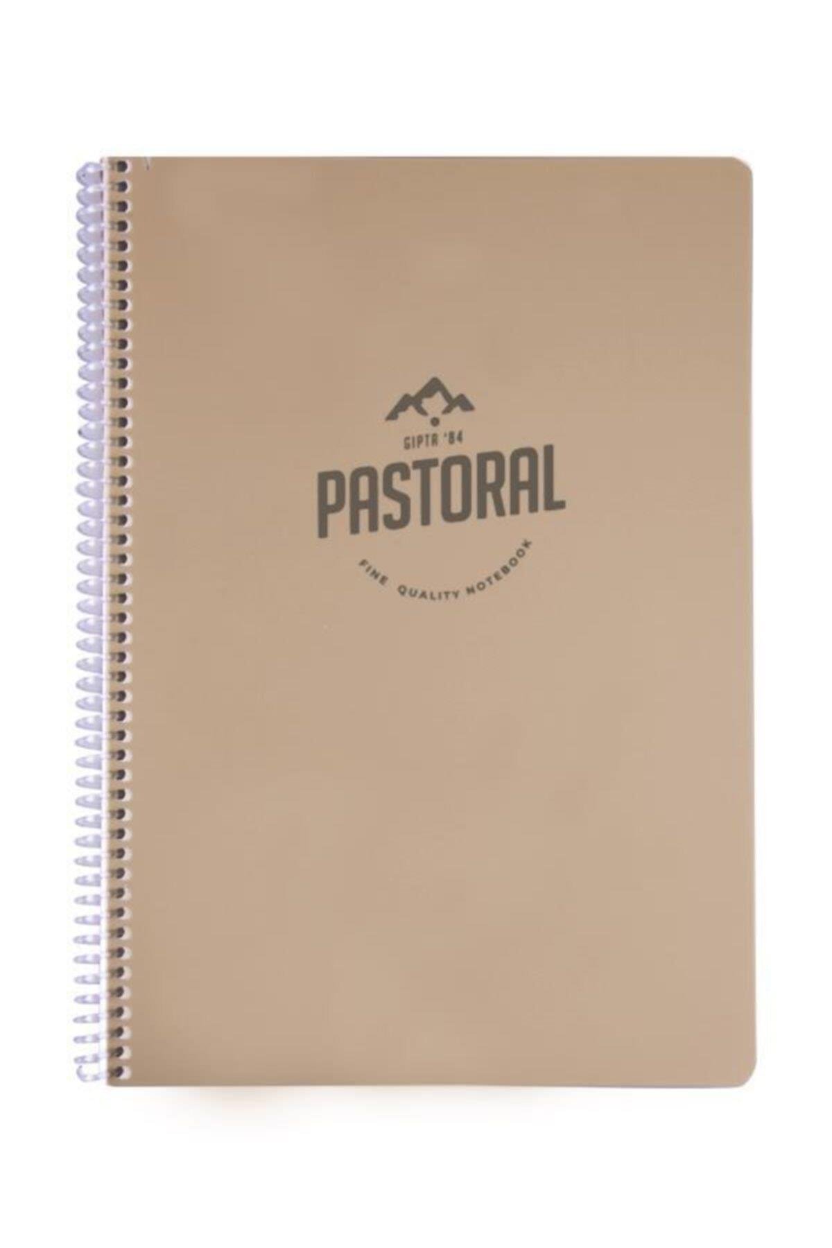 Pastoral A4 72 Yaprak Çizgili Defter Pastel Gri