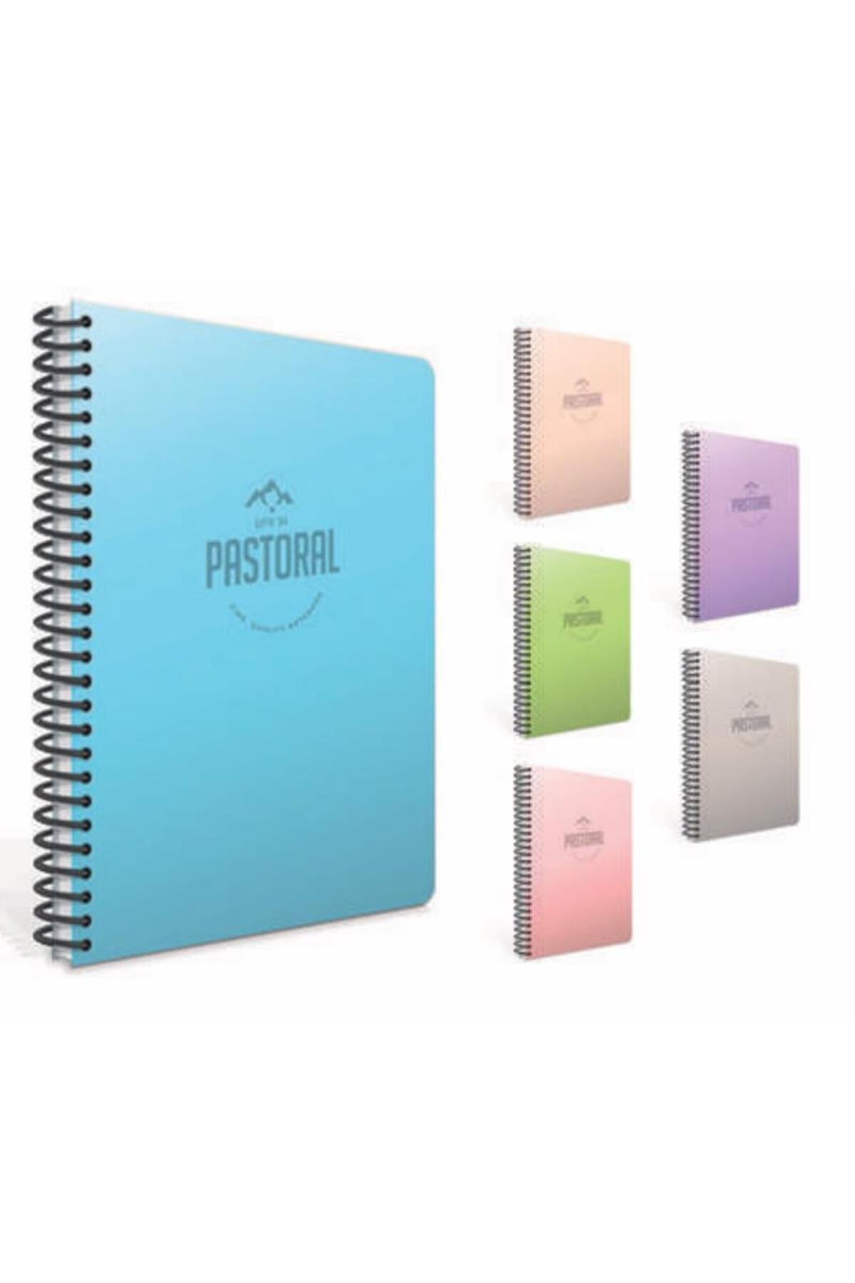 Pastoral Defter Spiralli Plastik Kapak A4 120 Yaprak Çizgili