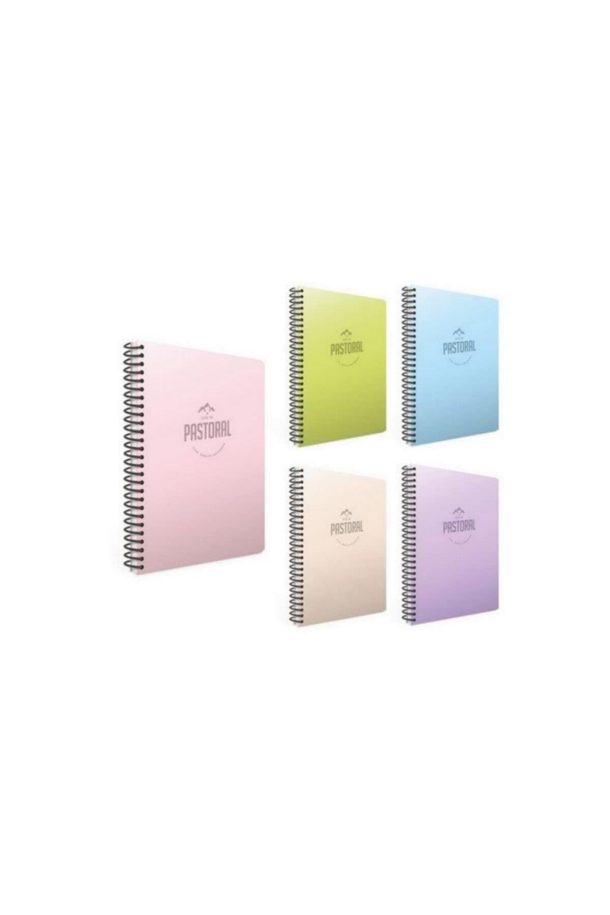 Pastoral Spiral Defter A4 72 Yp. 3 Kareli + 2 Çizgili